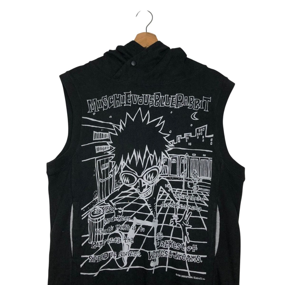 Japanese Brand 🔥SLEEVELESS TANKTOP HOODIE MISCHIEVOUS BIG LOGO PUNK STYLE Size US M / EU 48-50 / 2 - 15 Thumbnail
