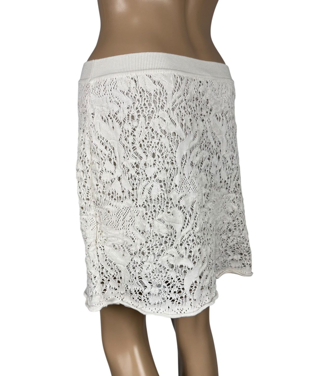 RED Valentino RED Valentine Lace White Skirt Short Cotton size S Size 27" / US 4 / IT 40 - 6 Thumbnail