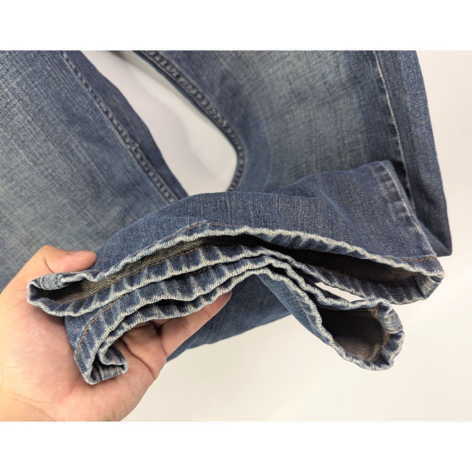 Anchor Blue VINTAGE Anchor Blue Jeans Men 34 36X30 Boot Jean Mid Rise 29 Inseam Denim Blue Size US 34 / EU 50 - 5 Thumbnail