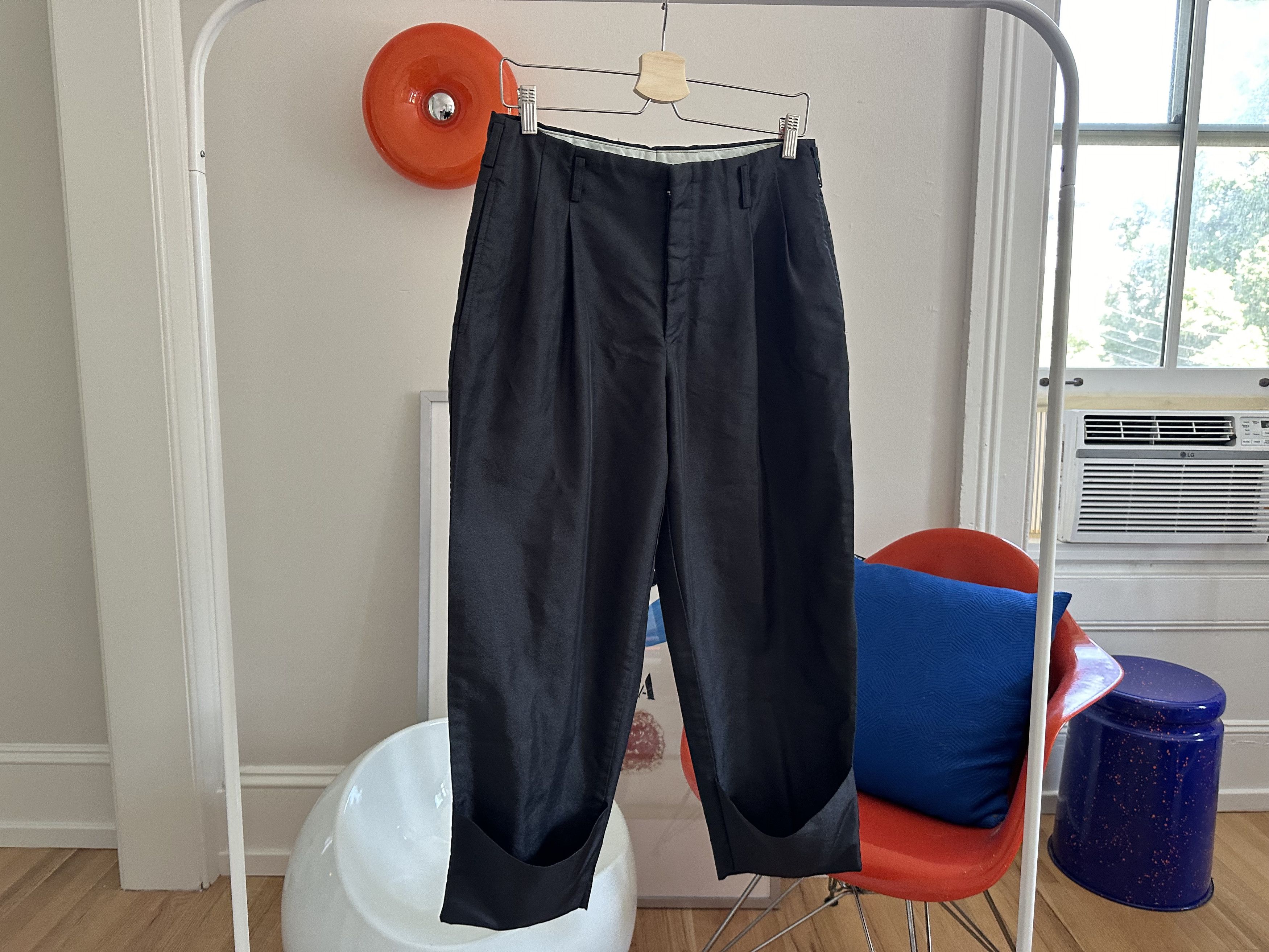 Comme des Garcons Homme Plus Comme des Garçons Homme Plus Shiny Twill Trousers Sz 30 Size US 30 / EU 46 - 2 Thumbnail
