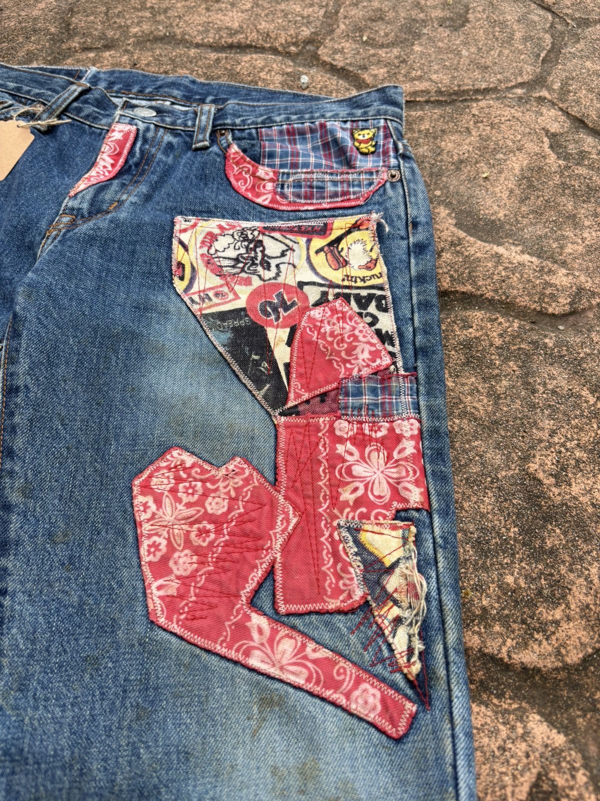 Hysteric Glamour Hysteric glamour bootcut patchwork jeans Size 29" - 8 Thumbnail