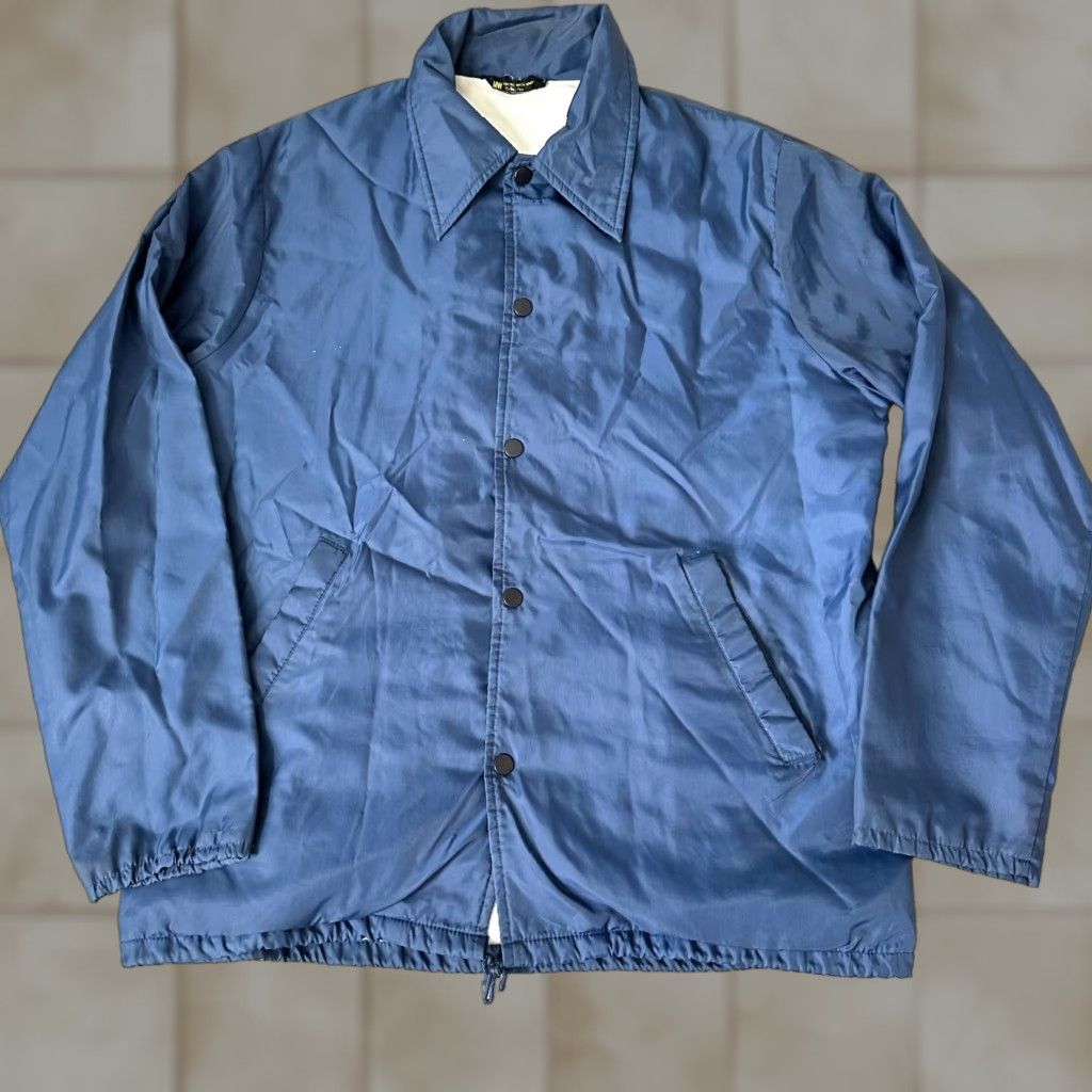 Vintage VINTAGE JC Penney Jacket Mens Bomber Jacket Nylon Blue 70s Workwear 80s 90s Casual Travel Quilted Button Collared Lightweight Medium Tours? Size US M / EU 48-50 / 2 - 1 Thumbnail