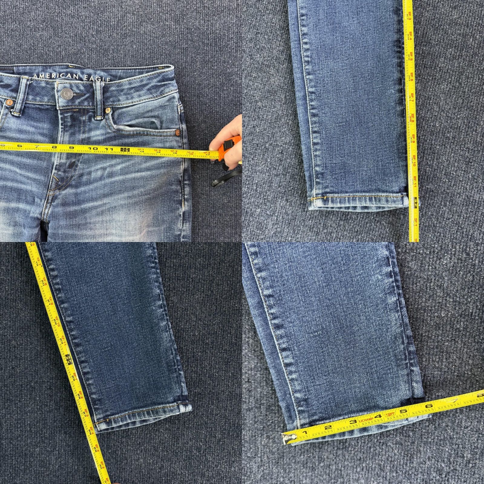 American Eagle Outfitters American Eagle Airflex+ Temp Tech Jeans Mens 28x30 Medium Wash Slim Skinny Denim Shirt? Size US 28 / EU 44 - 8 Thumbnail