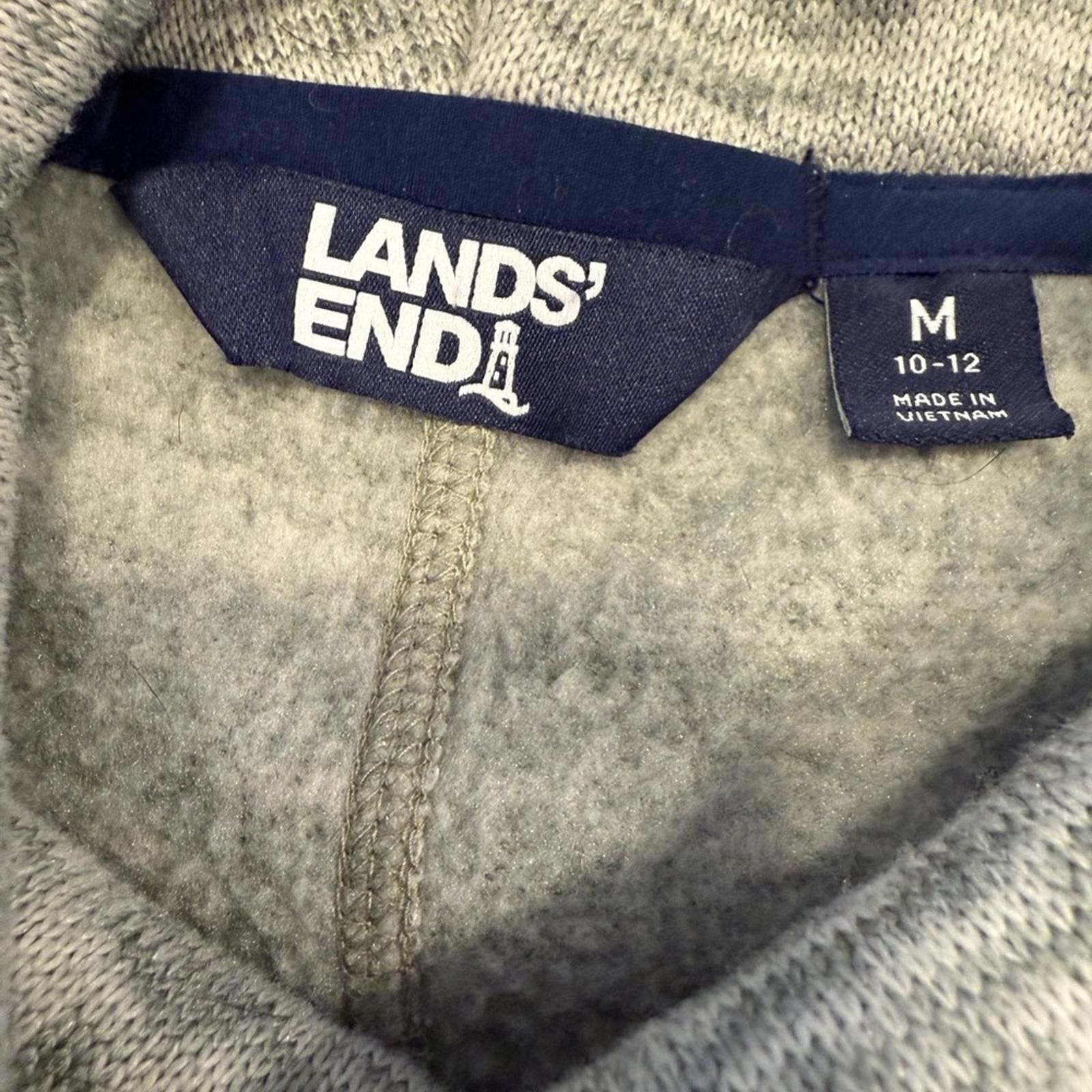 Lands' End Land’s End turtleneck fleece lined gray sweatshirt SZ M Size M / US 6-8 / IT 42-44 - 7 Thumbnail