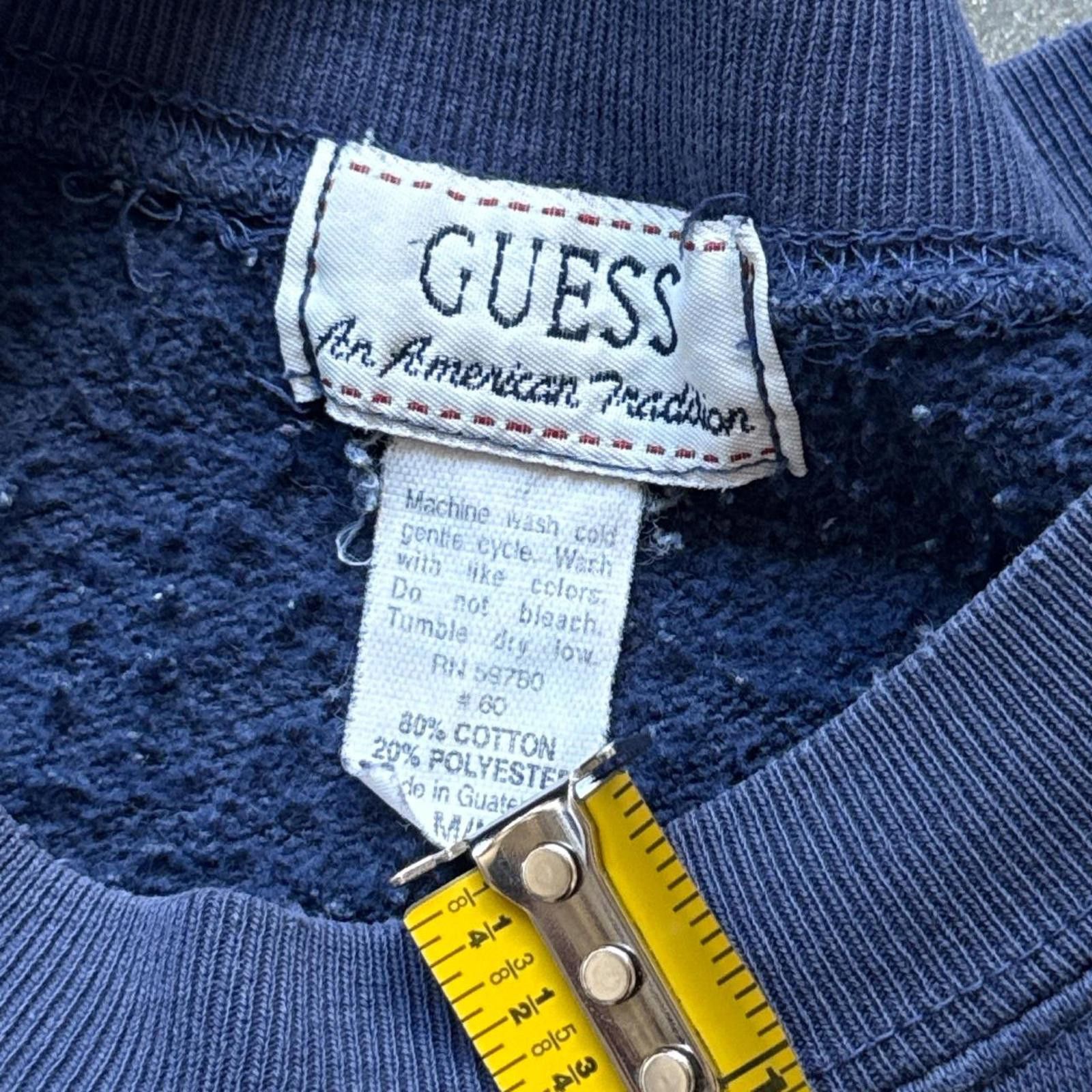 Guess Guess Y2k Navy Crewneck Sweatshirt Size US M / EU 48-50 / 2 - 4 Thumbnail
