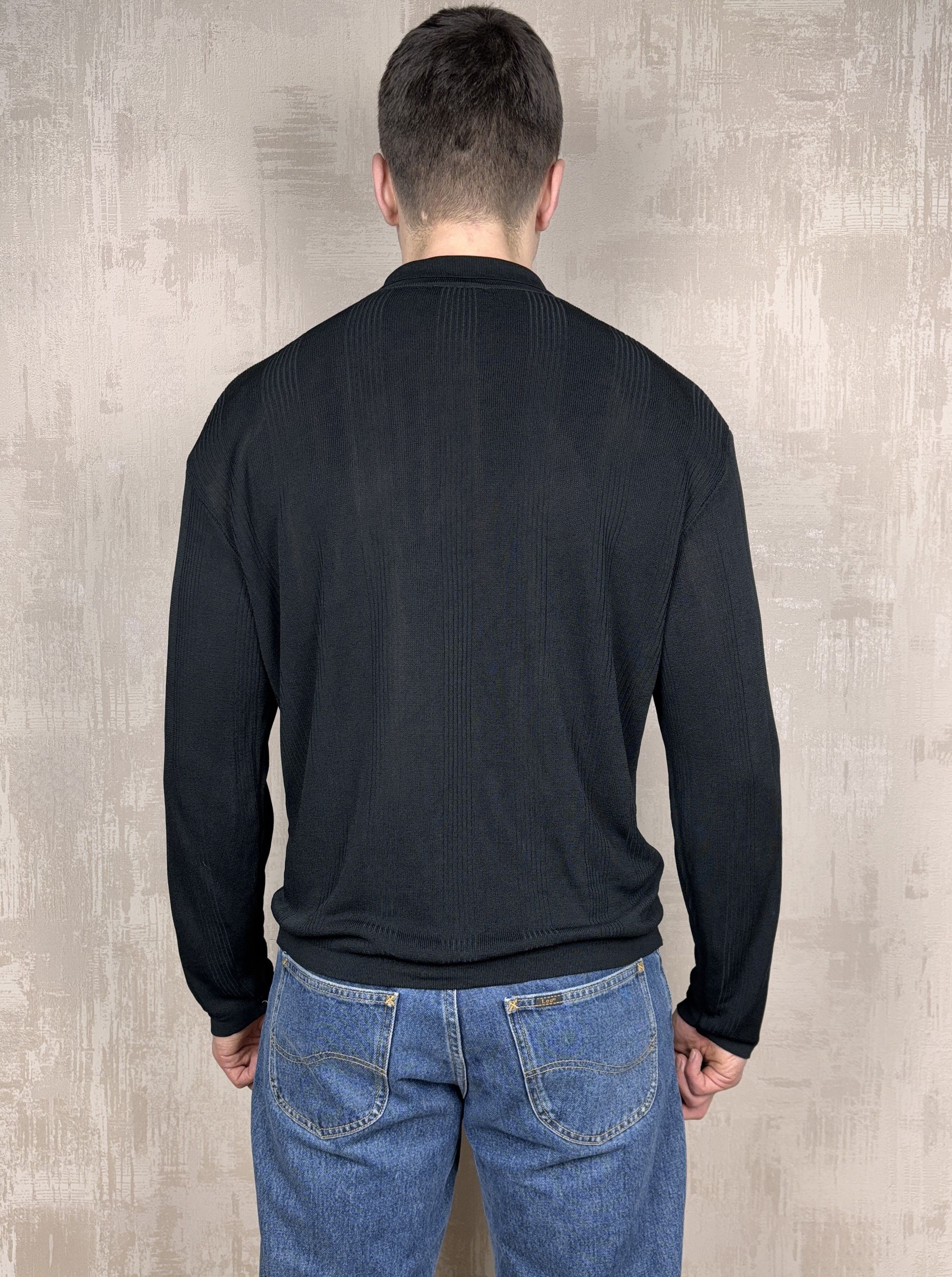 Designer × Other × Vintage Phil Petter Polo Collar Long Sleeve Viscose Sweater Size US L / EU 52-54 / 3 - 14 Thumbnail