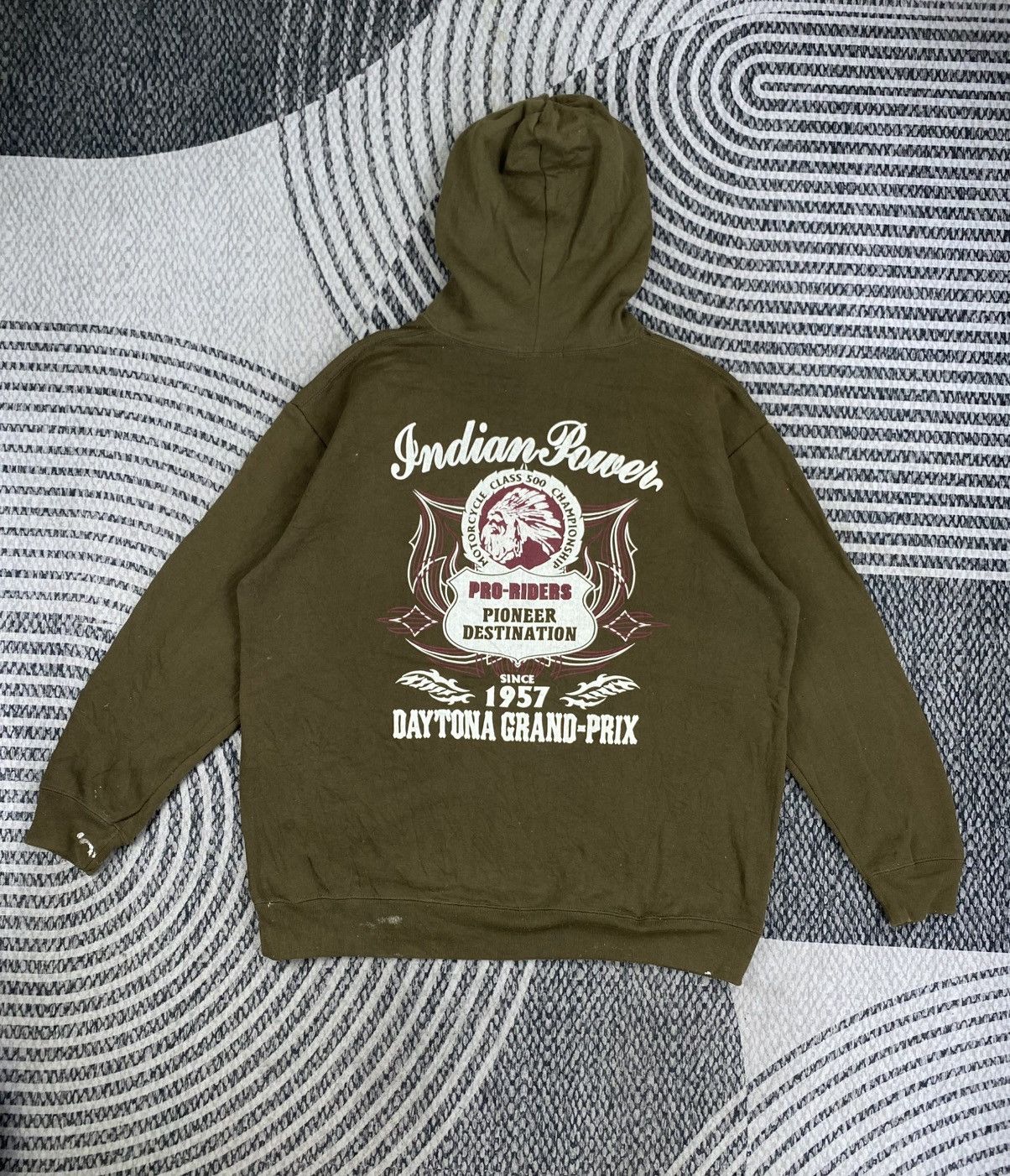 Japanese Brand Vtg World Smack Basic Olive Green With Paint Stain Hoddies Size US XL / EU 56 / 4 - 1 Thumbnail