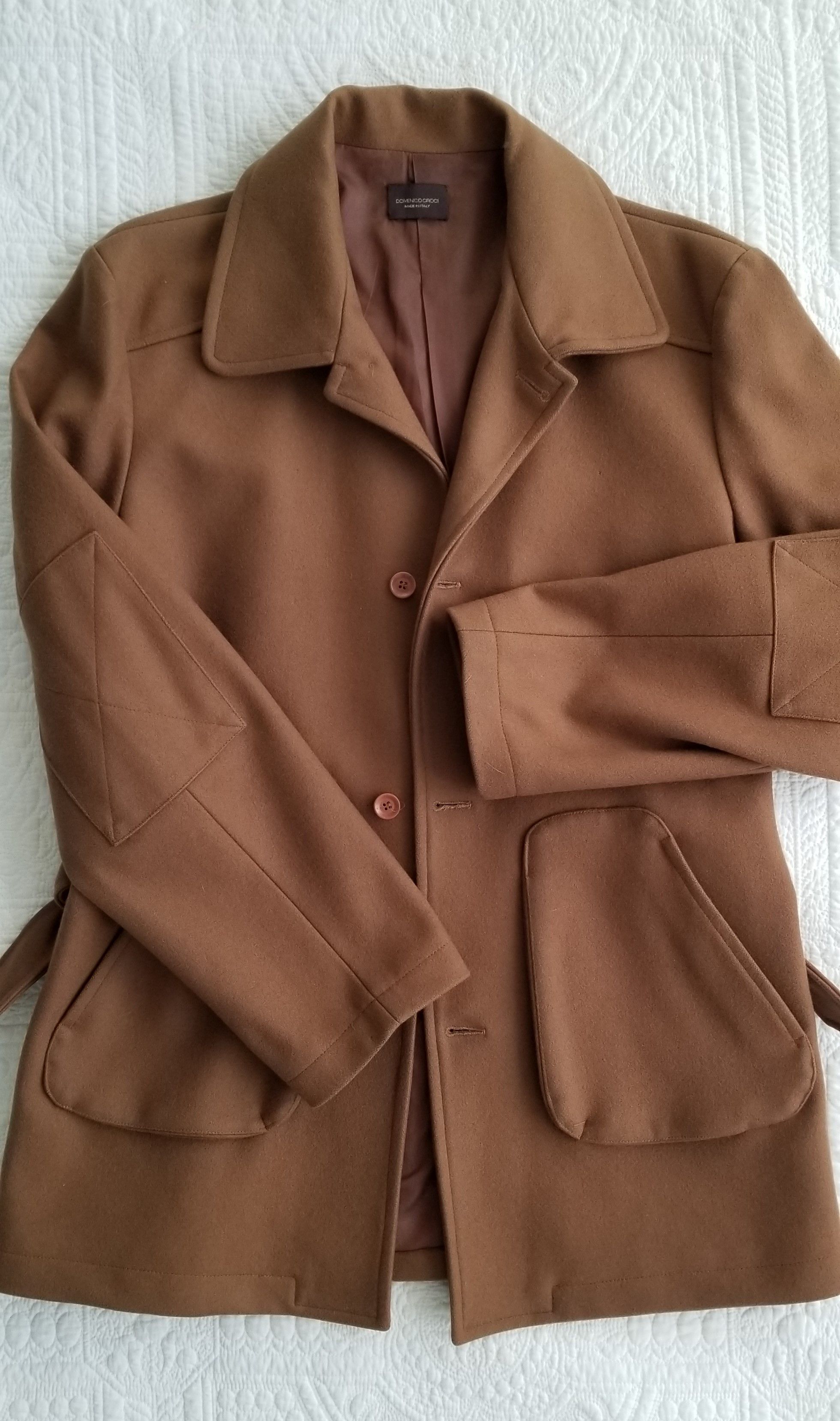 Other Domenico Croci tan wool coat Size US L / EU 52-54 / 3 - 1 Thumbnail