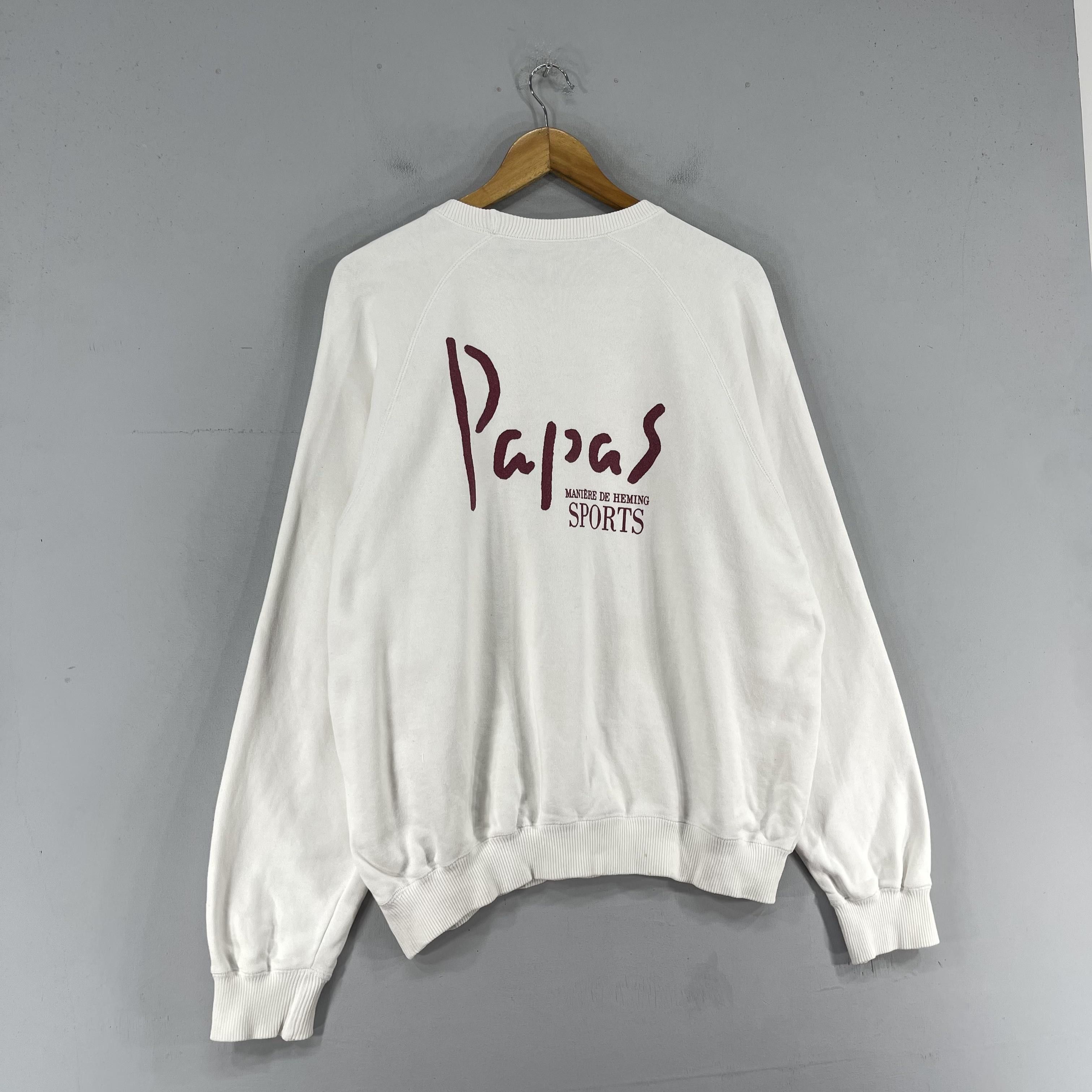 Designer × Japanese Brand × Vintage Vintage PAPAS Maniere De Heming Back Hit Sweatshirt Size US L / EU 52-54 / 3 - 3 Thumbnail