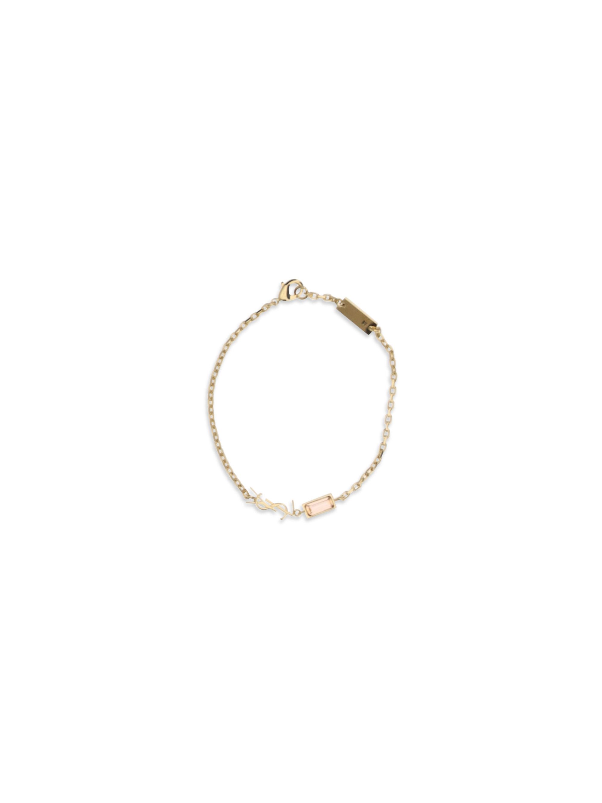 Saint Laurent Paris Cassandre Bracelet with charms and strass Size ONE SIZE - 1 Thumbnail