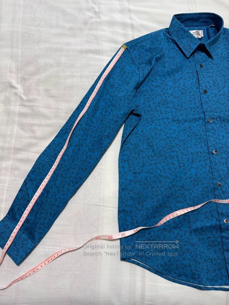 Hermes Hermes Shirt, high-end color combination, classic pattern Size US M / EU 48-50 / 2 - 6 Thumbnail