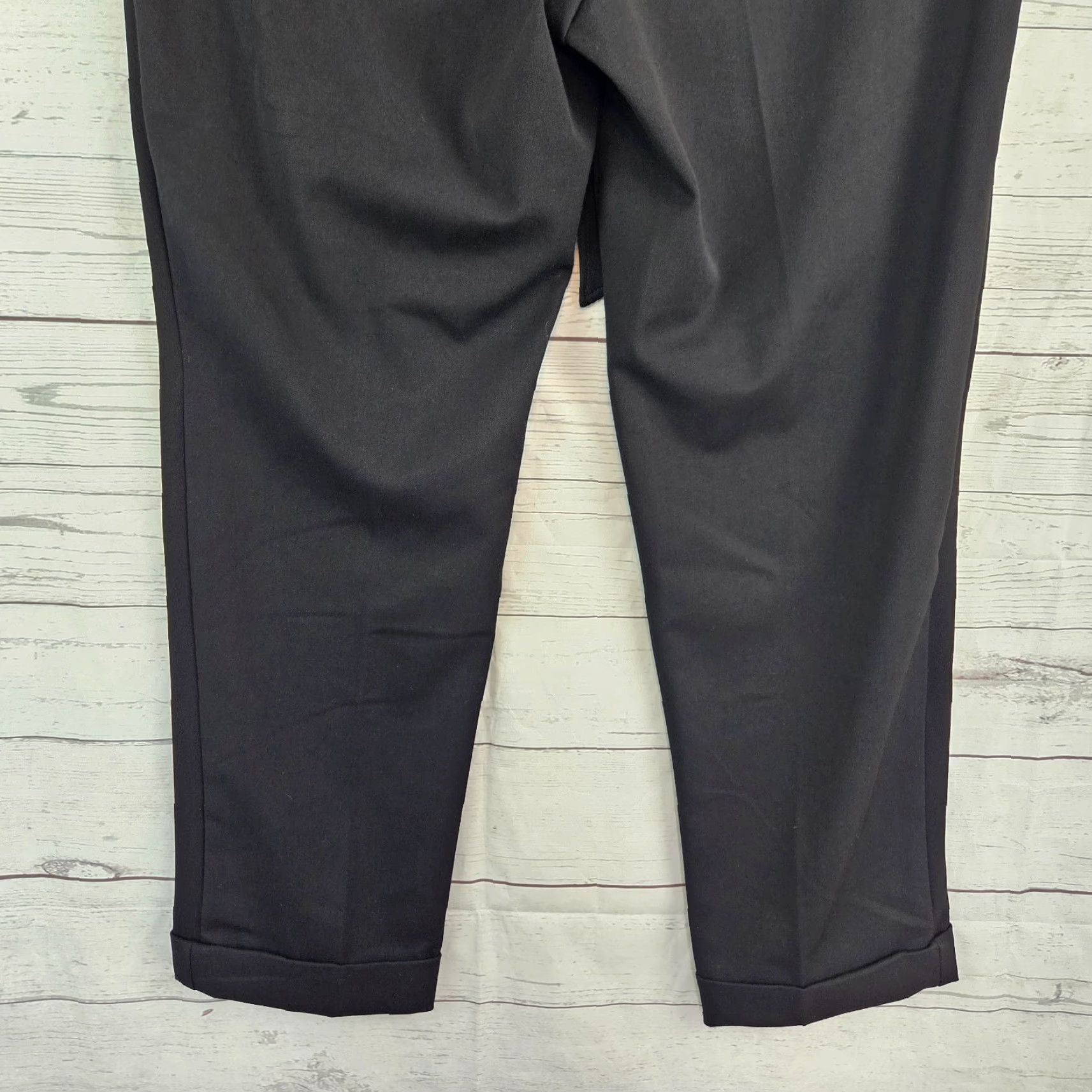 Loft Ann Taylor LOFT Womens The Devlin Slim Ankle Pants Sz 12 Black High Rise Size 34" / US 12 / IT 48 - 5 Thumbnail