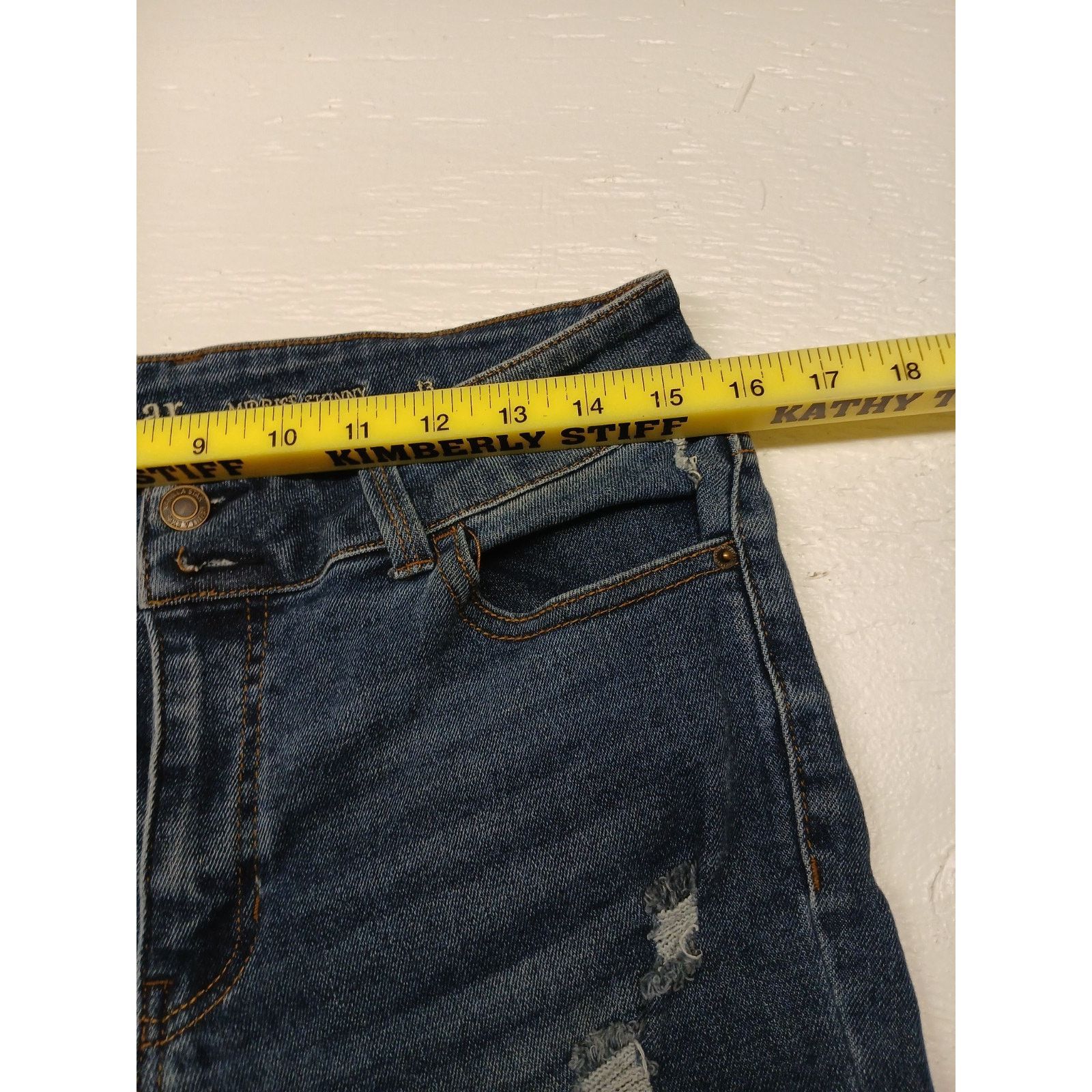 Other Vanilla Star (13)Women's Mid-Rise Skinny Blue Denim Jeans Size 32" / US 10 / IT 46 - 2 Thumbnail