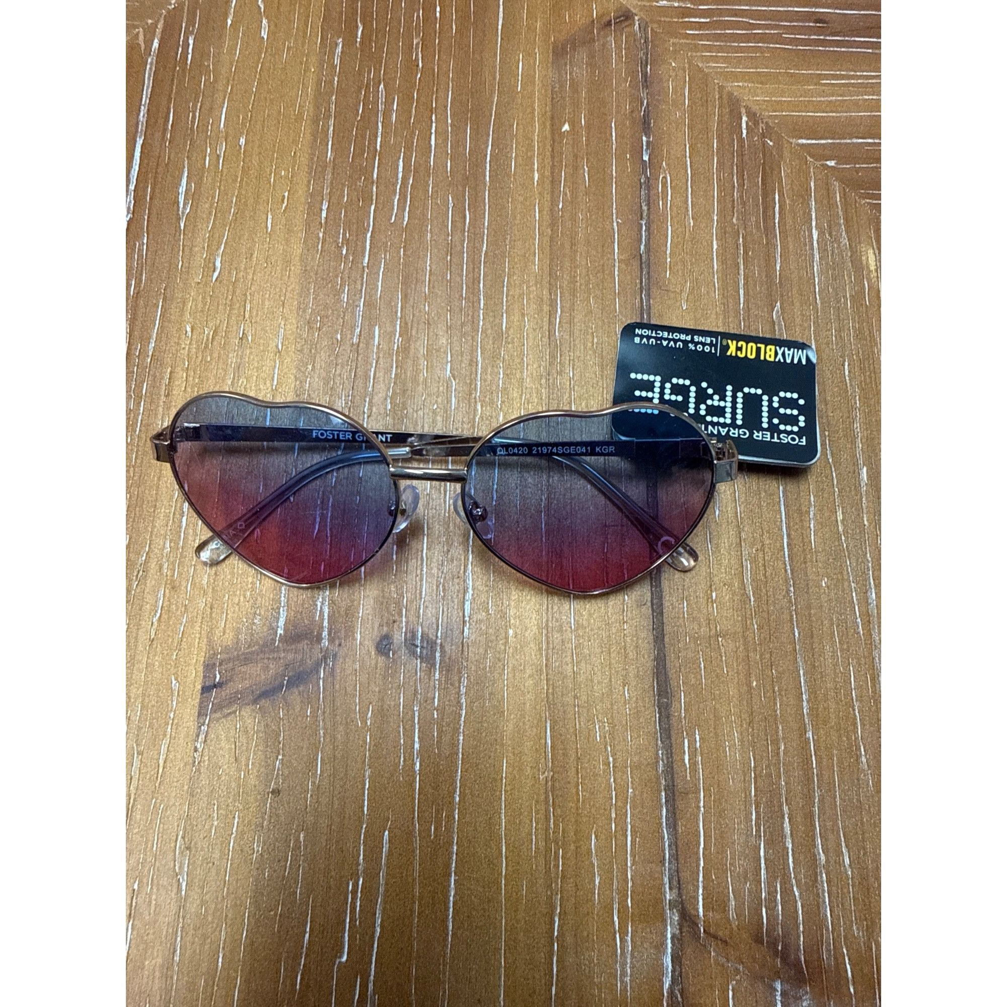 Foster Grant Foster Grant Surge Rimless Heart Sunglasses With Gradient Pi Size ONE SIZE - 4 Thumbnail
