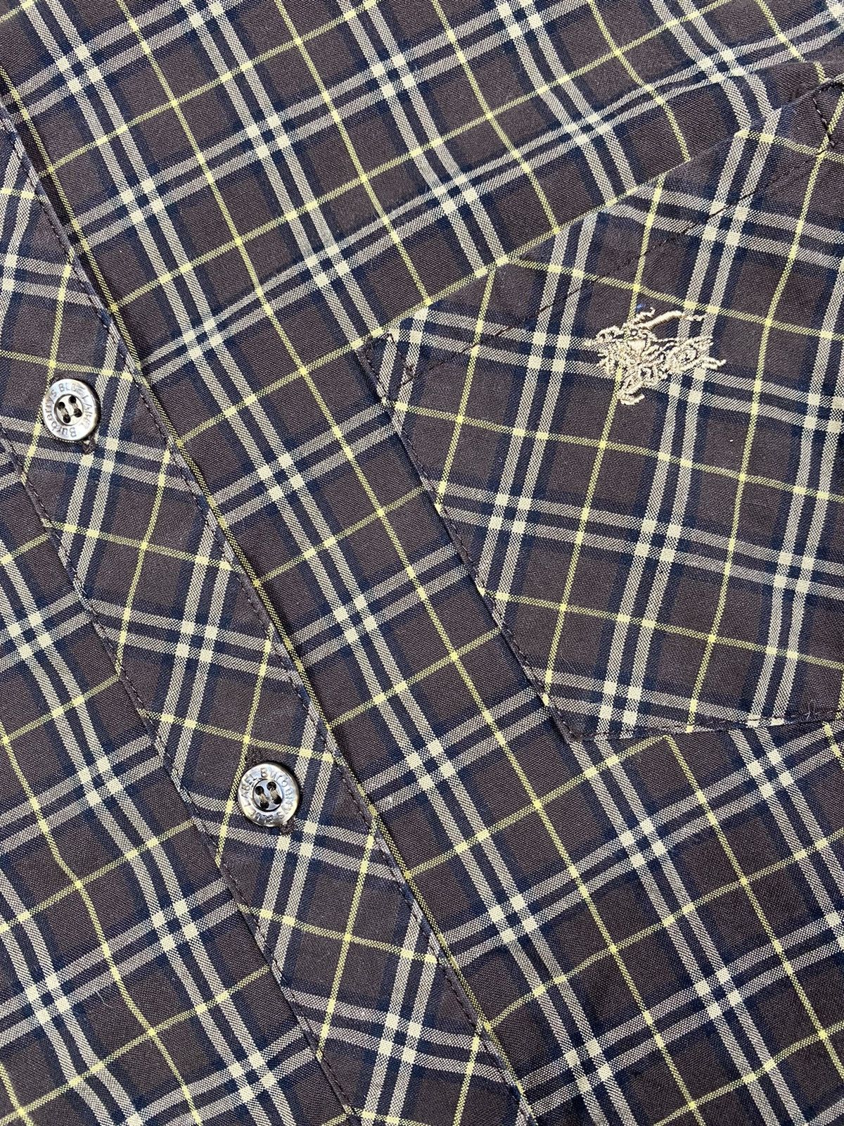 Burberry BURBERRYS CLASIC LOGO PLAID BUTTON DOWN SHIRT Size US S / EU 44-46 / 1 - 3 Thumbnail