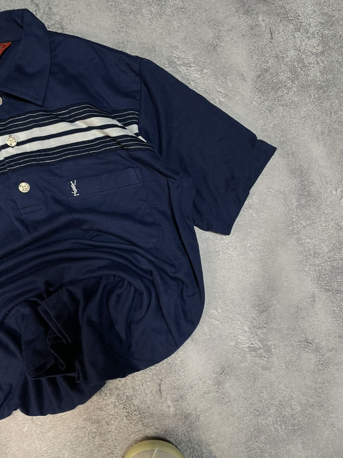 Other Vintage 80s Yves Saint Laurent YSL Sports Polo Shirt Size US XL / EU 56 / 4 - 2 Thumbnail