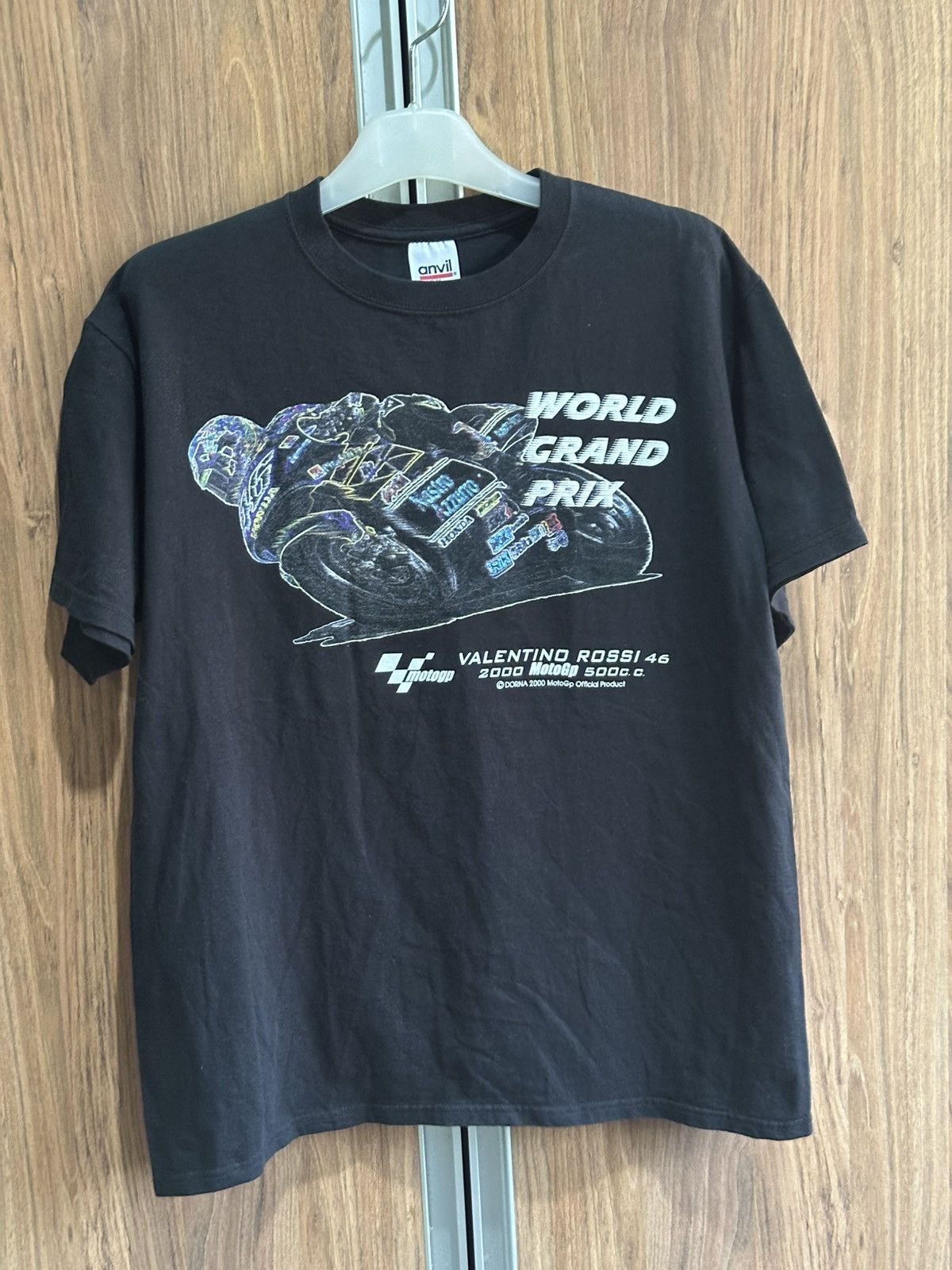 Vintage VTG Y2K VALENTINO ROSSI 46 MOTOR GP 2000 T-SHIRT Size US L / EU 52-54 / 3 - 1 Thumbnail