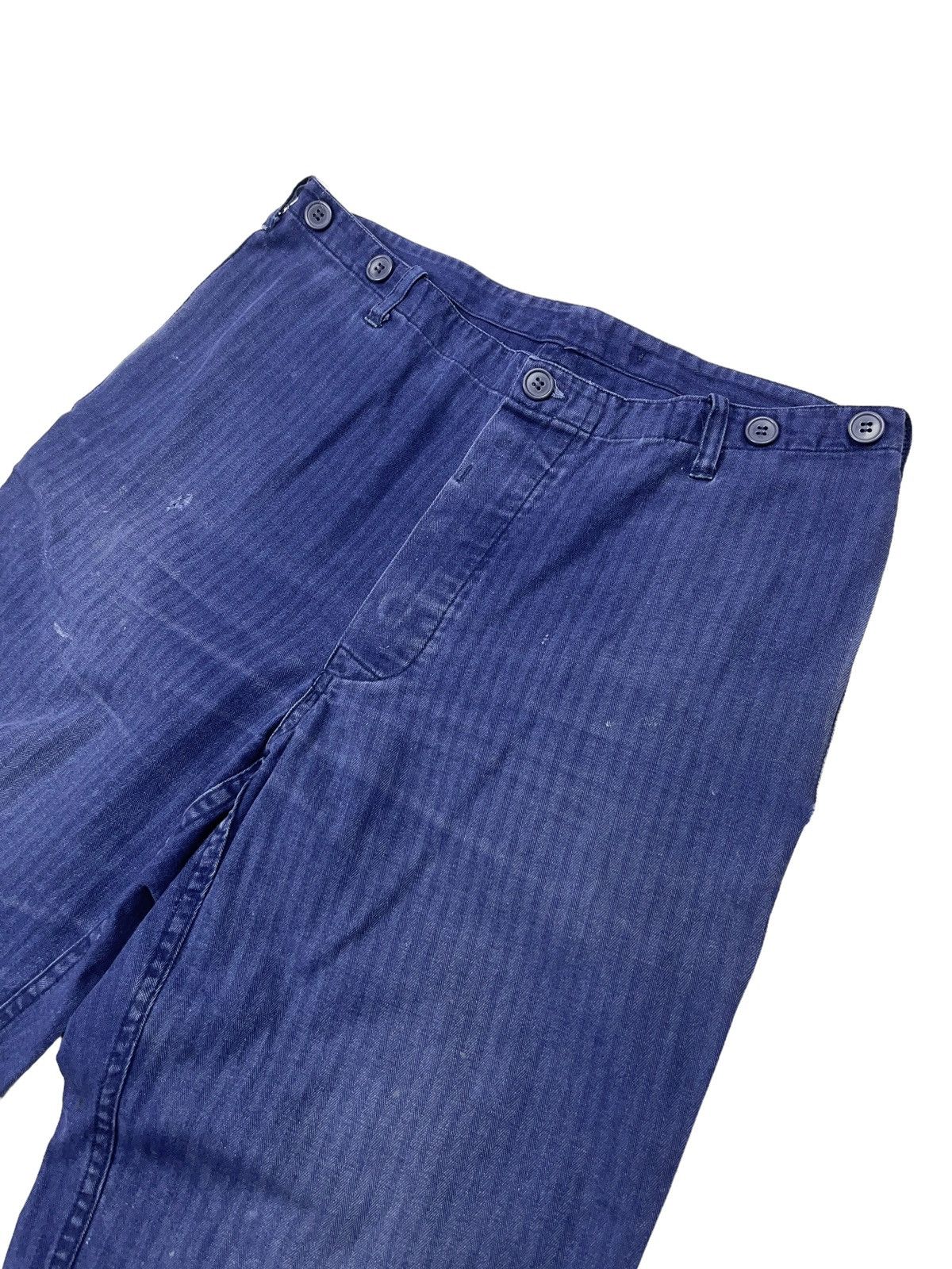 Le Laboureur Vintage 70s Faded Distressed French Sanfor Pants Size US 32 / EU 48 - 5 Thumbnail
