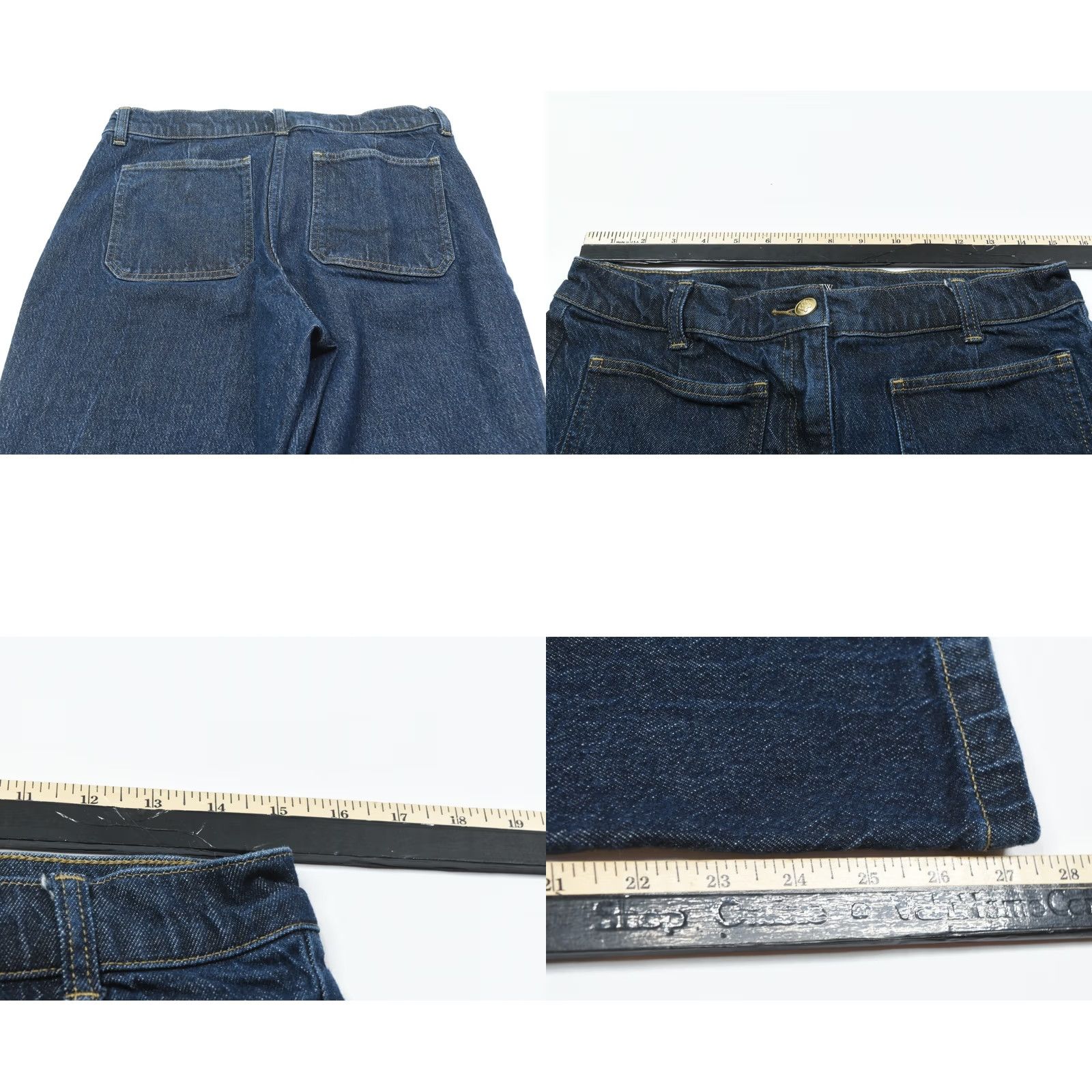 J.Crew J.CREW High Rise Kickout Jeans Womens 28 Blue Sailor Pockets Slim Fit Stretch Jeans Size 28" / US 6 / IT 42 - 8 Thumbnail