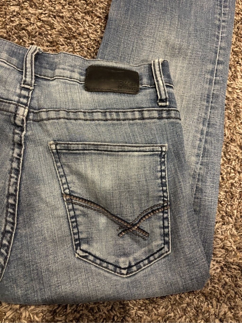 BKE Men’s BKE Light Blue Bootcut Jeans Size US 30 / EU 46 - 2 Thumbnail