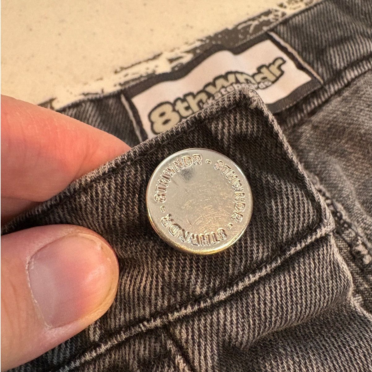 8THWNDR 8THWNDR Double Knee Denim Pant Carpenter Jean y2k - 2021 Size US 30 / EU 46 - 10 Thumbnail