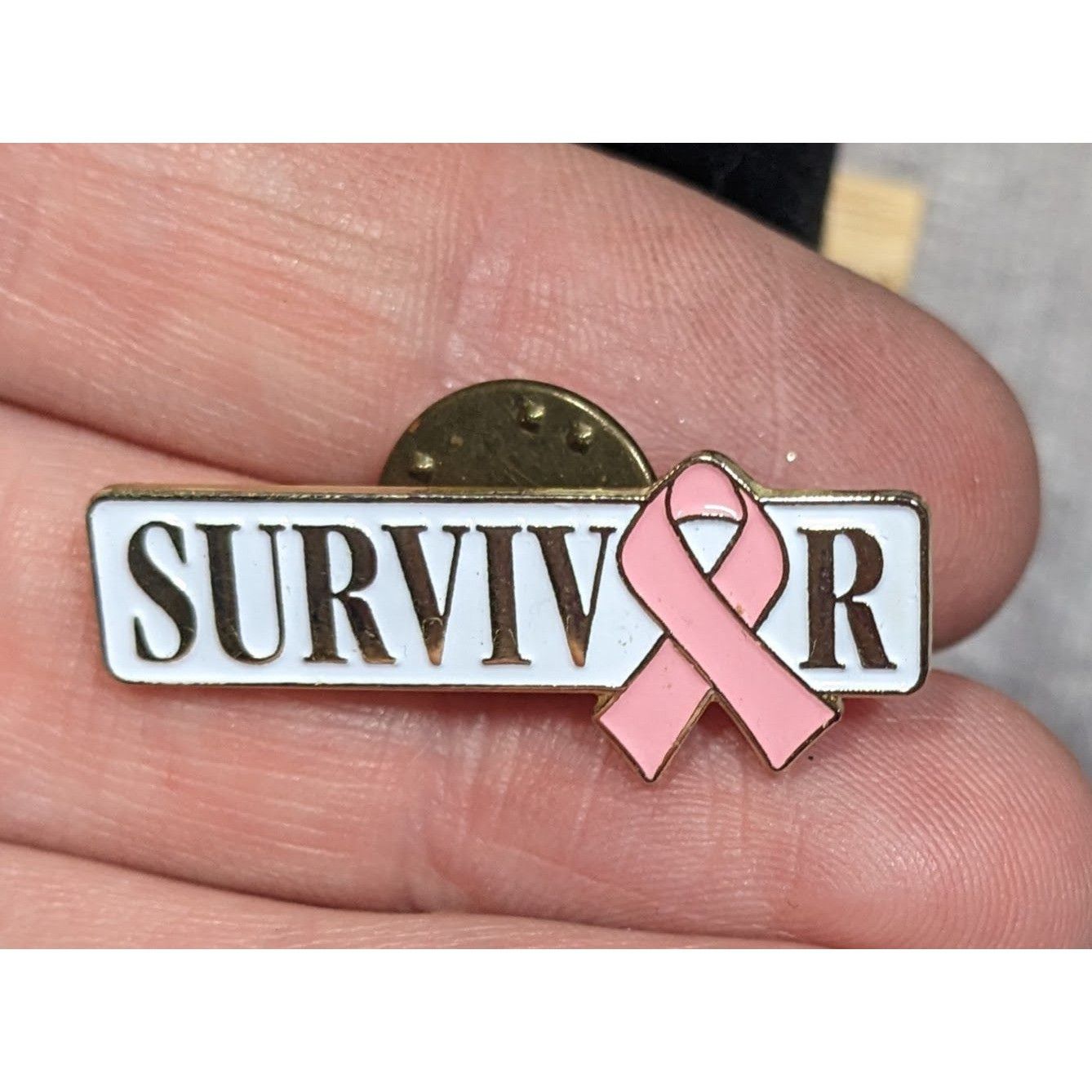 Other Breast Cancer Survivor Pink Ribbon Lapel Pin Size ONE SIZE - 3 Thumbnail