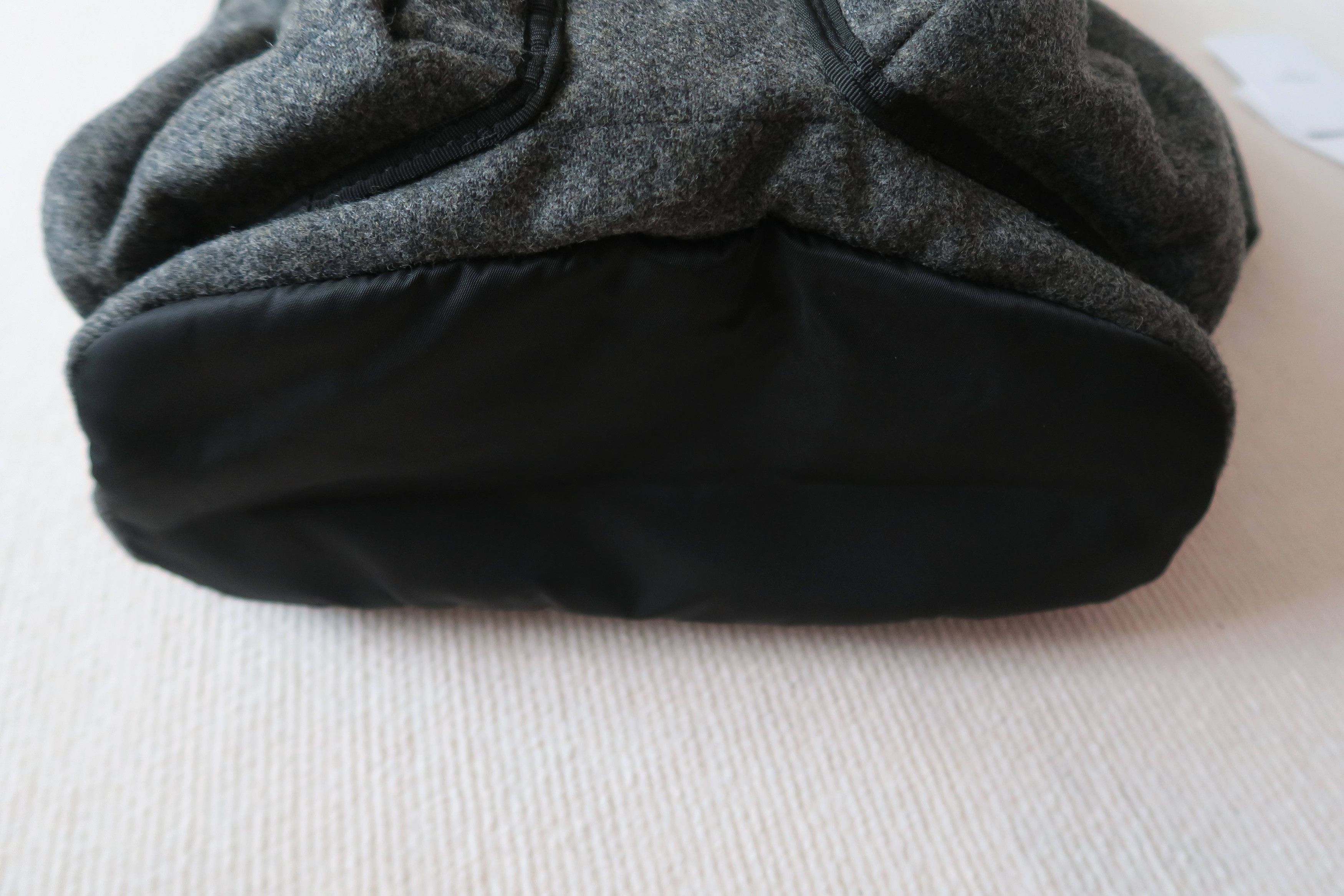 Moncler Moncler Italy Grey Wool Unisex Backpack Size ONE SIZE - 10 Thumbnail