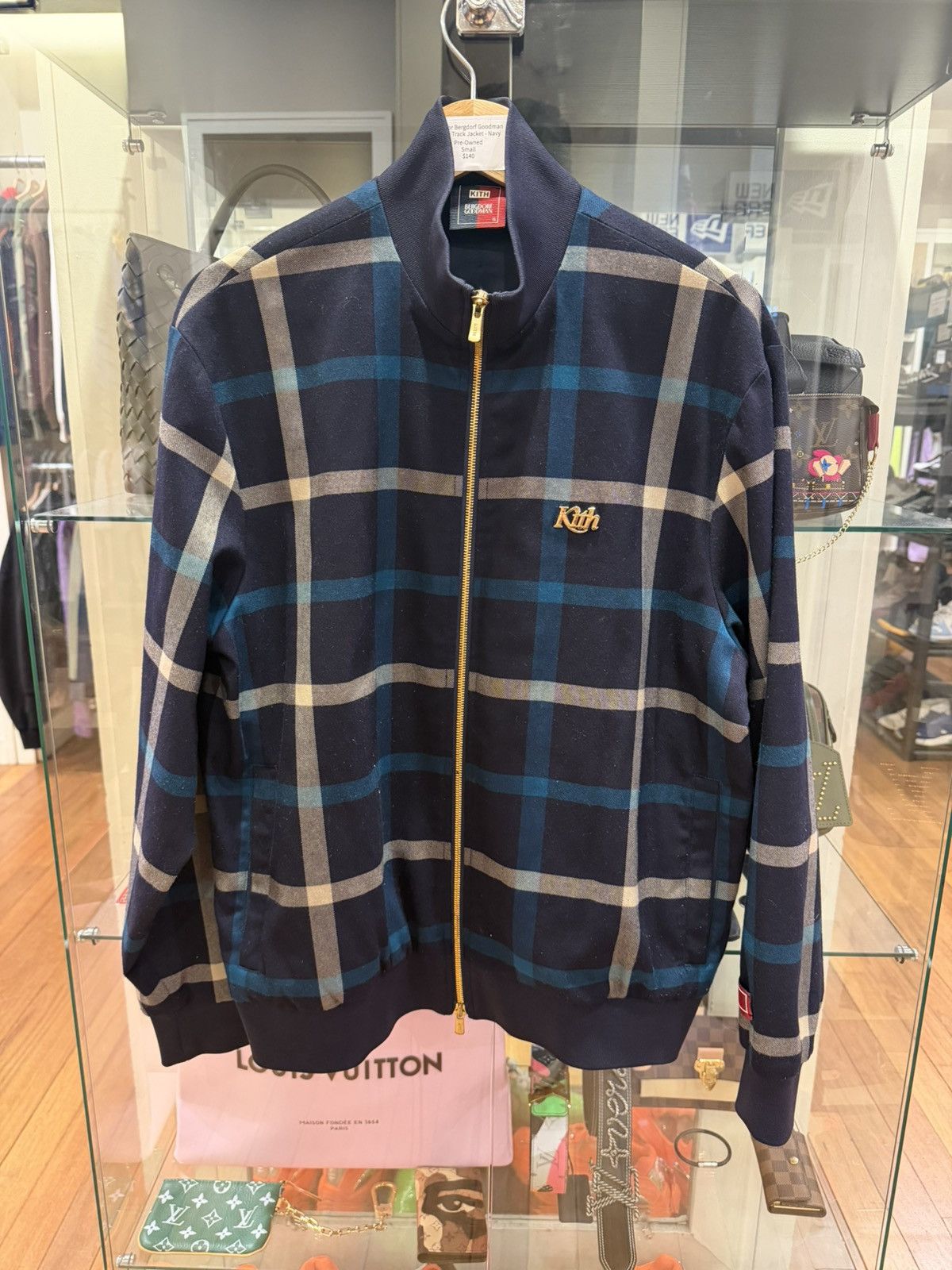 Bergdorf Goodman × Kith Kith For Bergdorf Goodman Roger Track Jacket - Navy Size US S / EU 44-46 / 1 - 1 Thumbnail