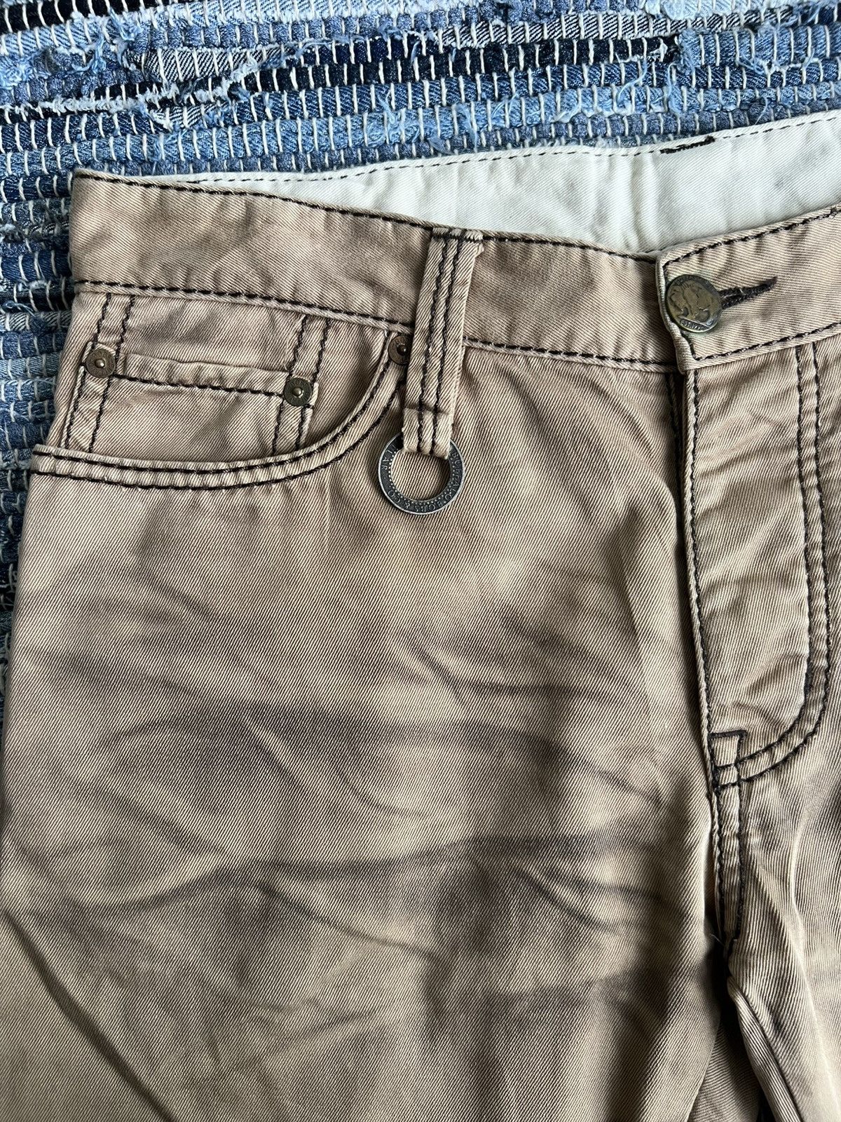 BUFFALO BOBS SUPER FLARE Y2K Buffalo Bobs Muddy Faded Boot Cut Pants Size US 31 - 6 Thumbnail
