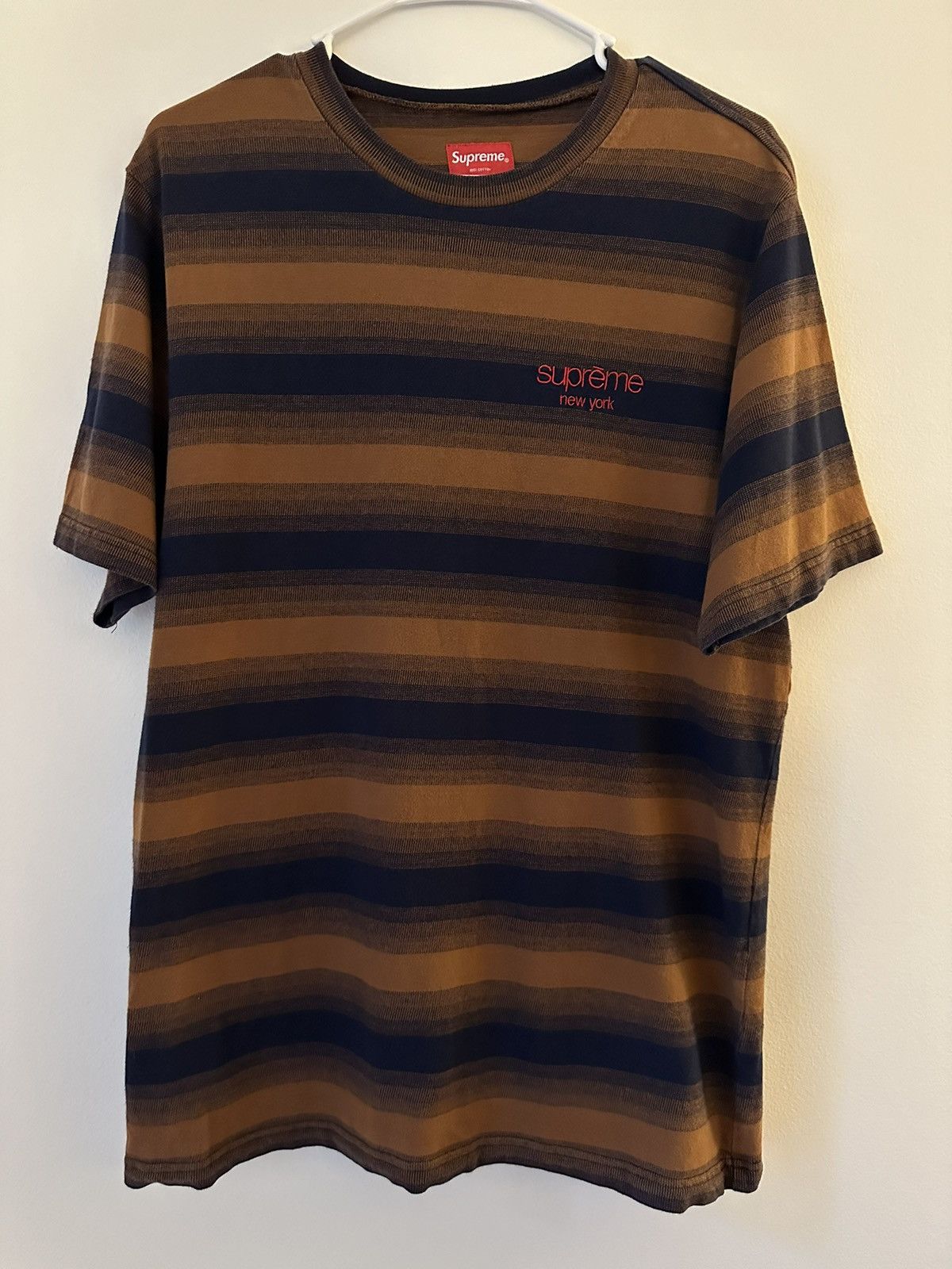 Supreme Supreme Gradient Striped S/S Top Tee Size US M / EU 48-50 / 2 - 1 Thumbnail