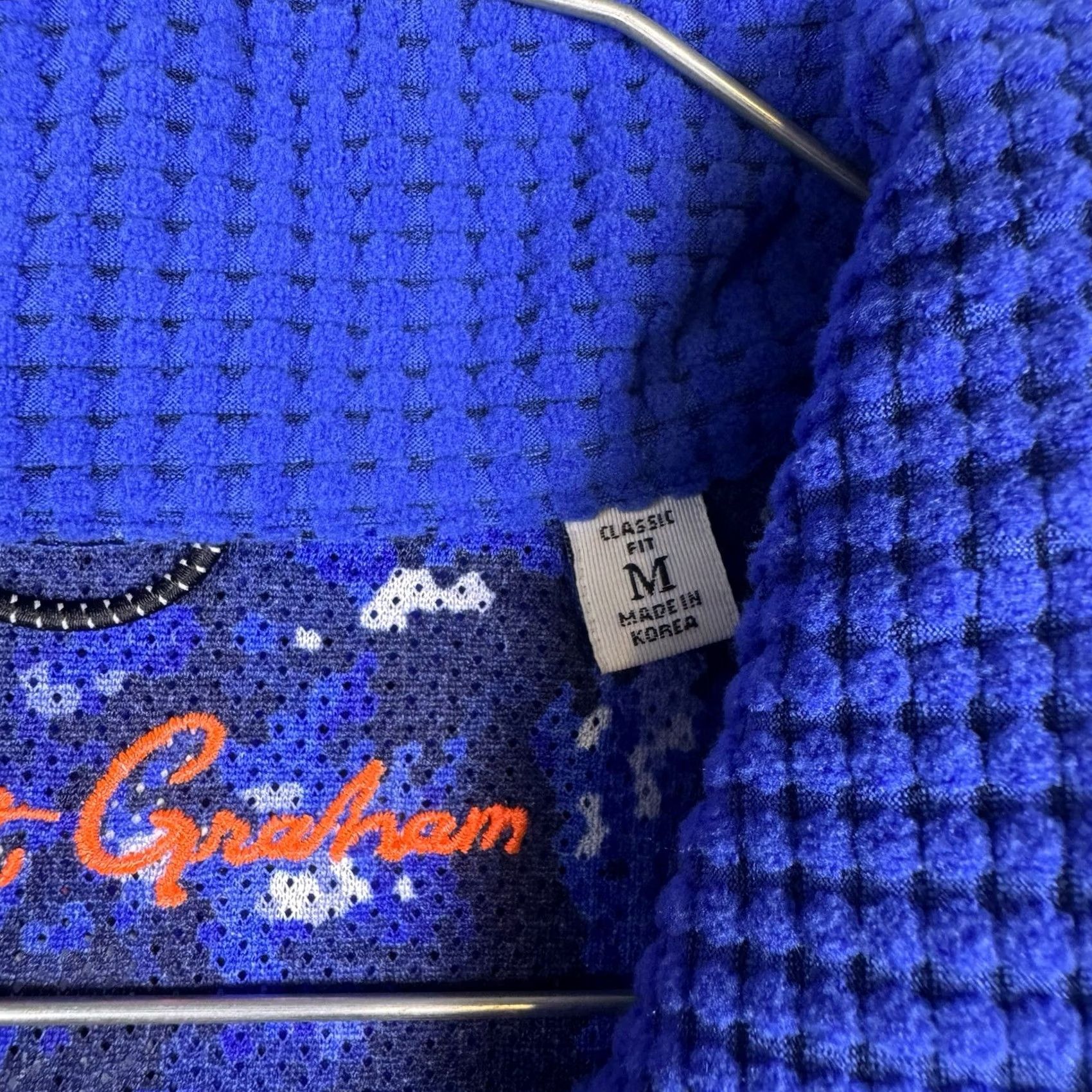 Robert Graham Robert Graham Jacket Men's M Classic Fleece Tech 1/4 Zip Pullover Sweater Size US M / EU 48-50 / 2 - 6 Thumbnail
