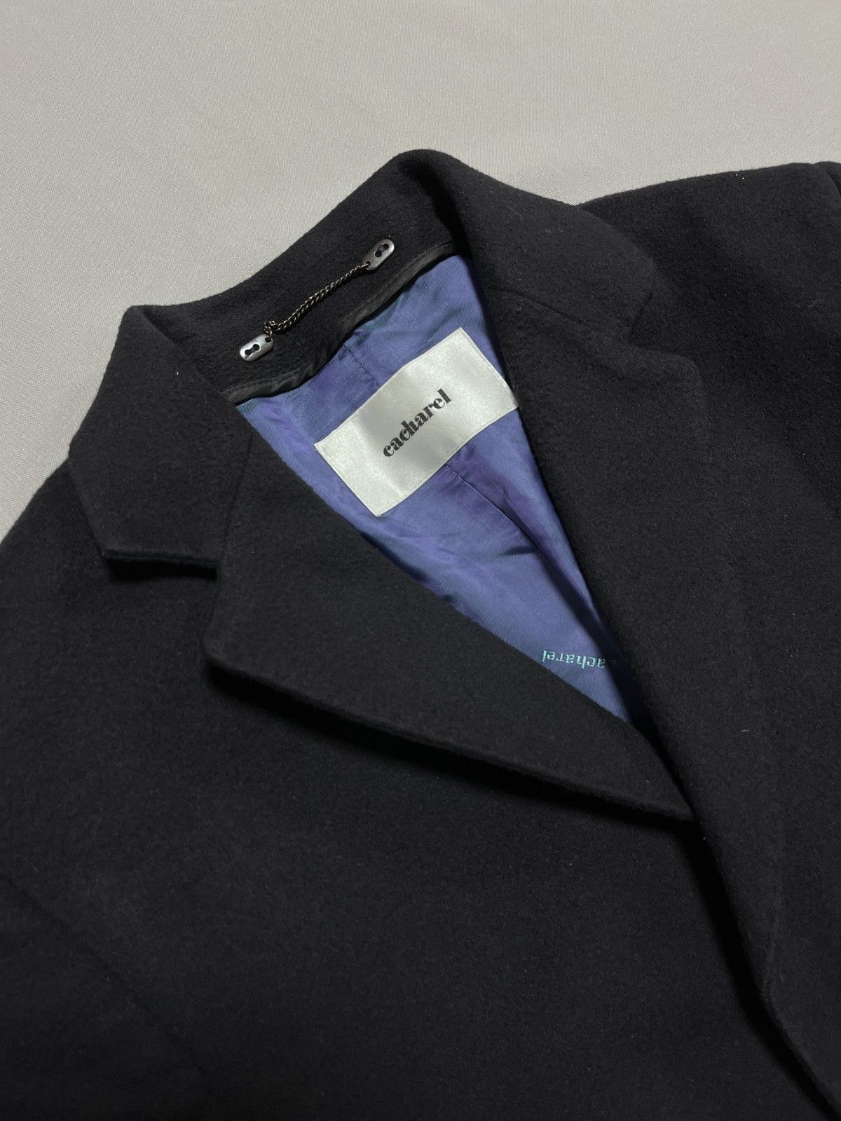 Other Cacharel Cashmere Heavy Warm Classic Luxury Crombie Overcoat Size US L / EU 52-54 / 3 - 6 Thumbnail