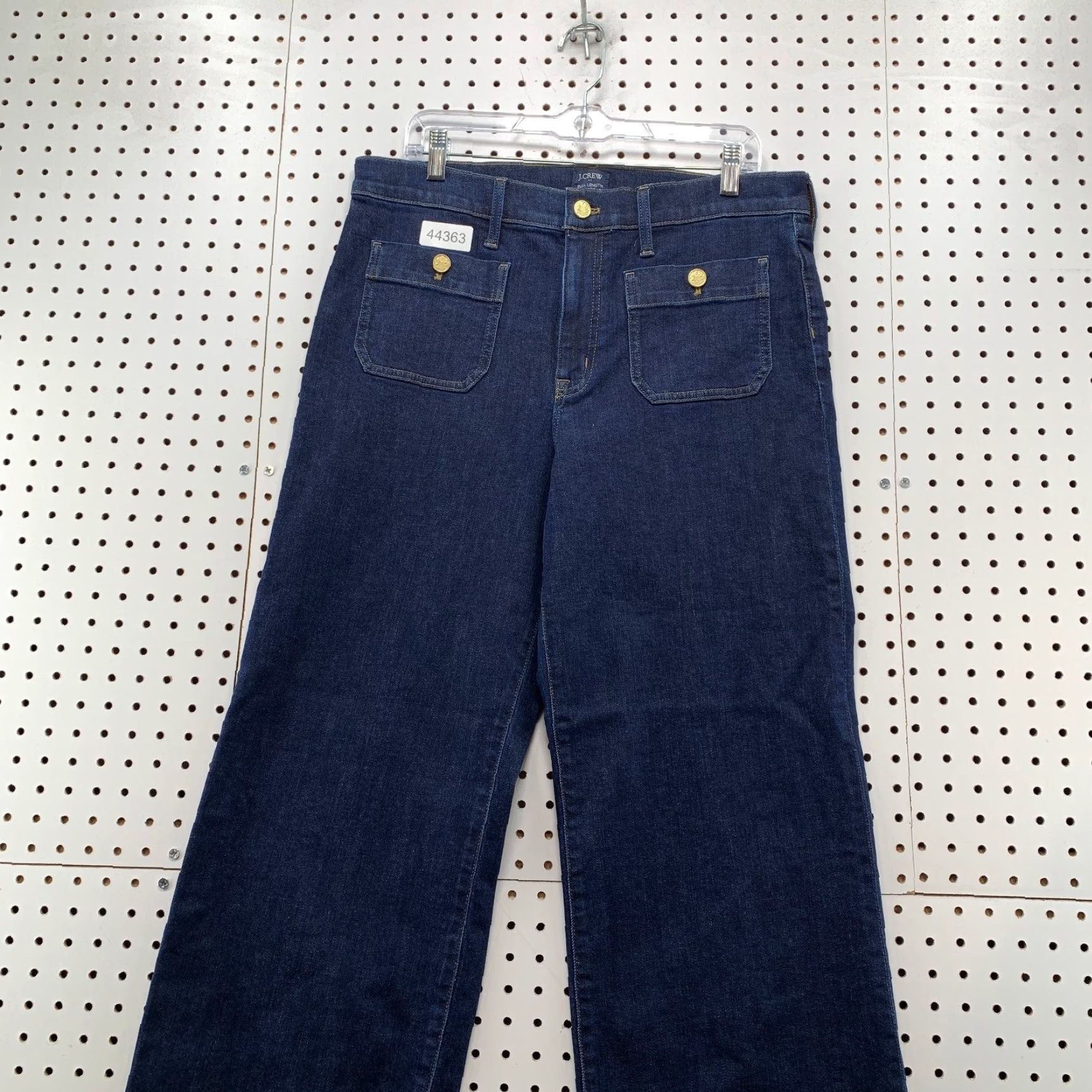 J.Crew J.CREW Sailor Denim Jeans Womens 31 Blue Slim Wide Leg Premium Edition 35x30 Size 24" / US 00 / IT 34 - 2 Thumbnail