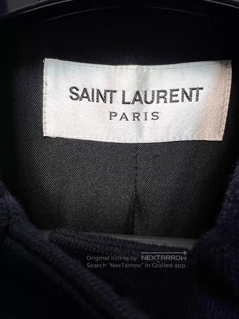 Saint Laurent Paris Saint Laurent Paris Navy Blue Extra-Long Single-Breasted B Size XS / US 0-2 / IT 36-38 - 4 Thumbnail