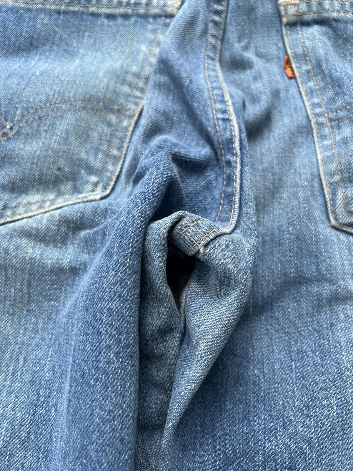 Levi's × Vintage 70s Levis 519 Orange tab Button no 8 denim Size US 32 / EU 48 - 10 Thumbnail