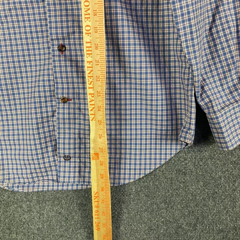 David Donahue David Donahue Shirt Men's M Button Down Plaid Long Sleeve Size US M / EU 48-50 / 2 - 6 Thumbnail