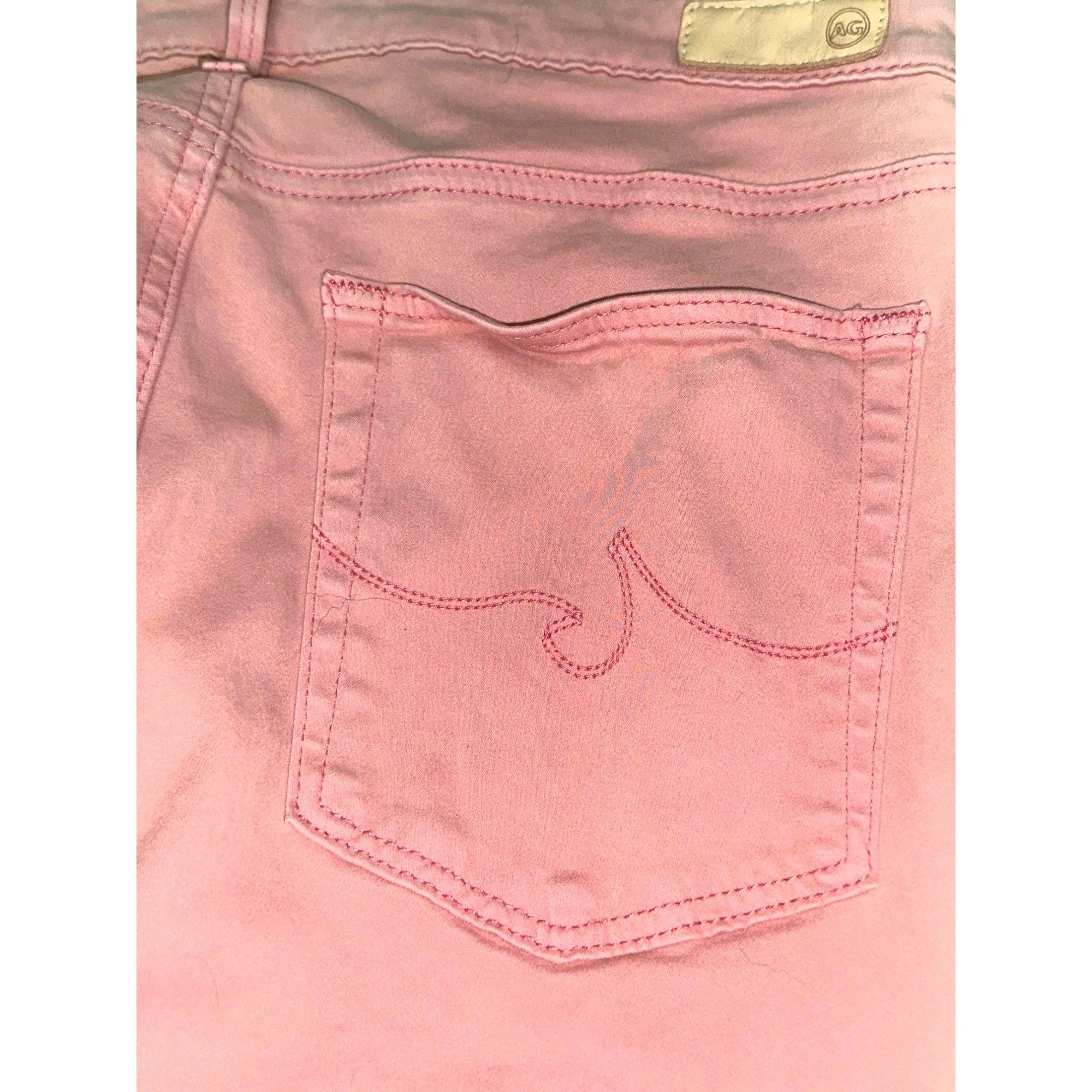 AG Adriano Goldschmied Adriano Goldschmied 30R Blush Pink Abbey Ankle Midrise Skinn Size 30" / US 8 / IT 44 - 5 Thumbnail