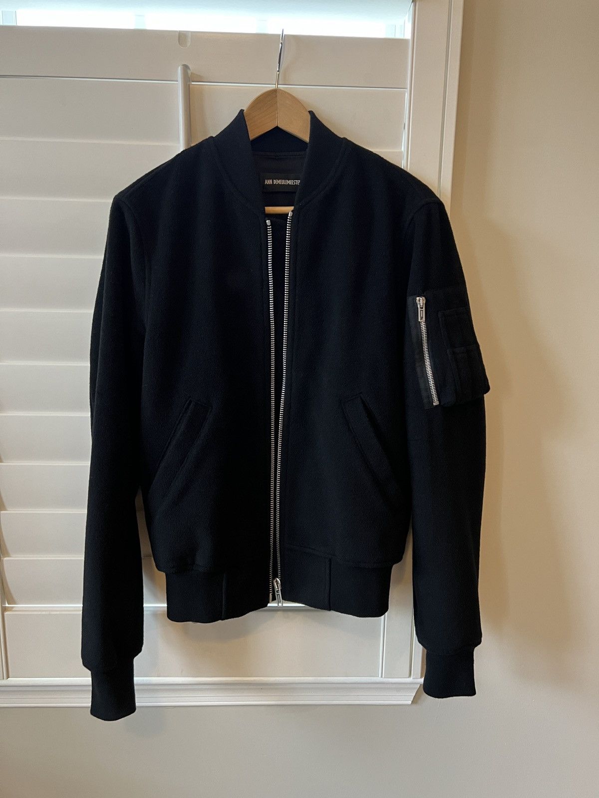 Ann Demeulemeester Ann Demeulemeester Barbara Wool Bomber Jacket - AW23 Size US S / EU 44-46 / 1 - 1 Thumbnail