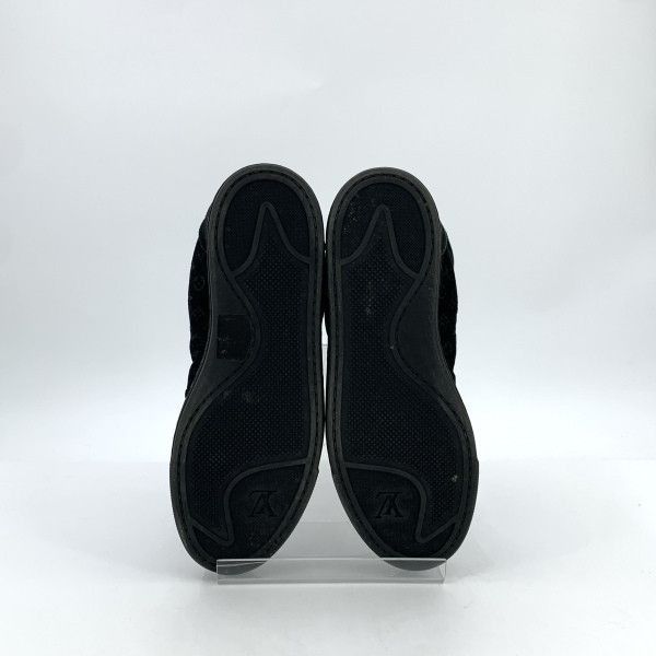 Louis Vuitton Louis Vuitton Black Logo-Printed Lace-Up Short Boots -2508 Size US 7.5 / EU 40-41 - 4 Thumbnail
