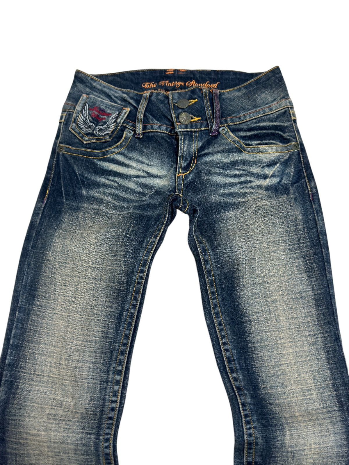 Hysteric Glamour FLARED HEAVEN WINGER GOT WING POCKET MUD WASH DENIM Size US 27 - 4 Thumbnail