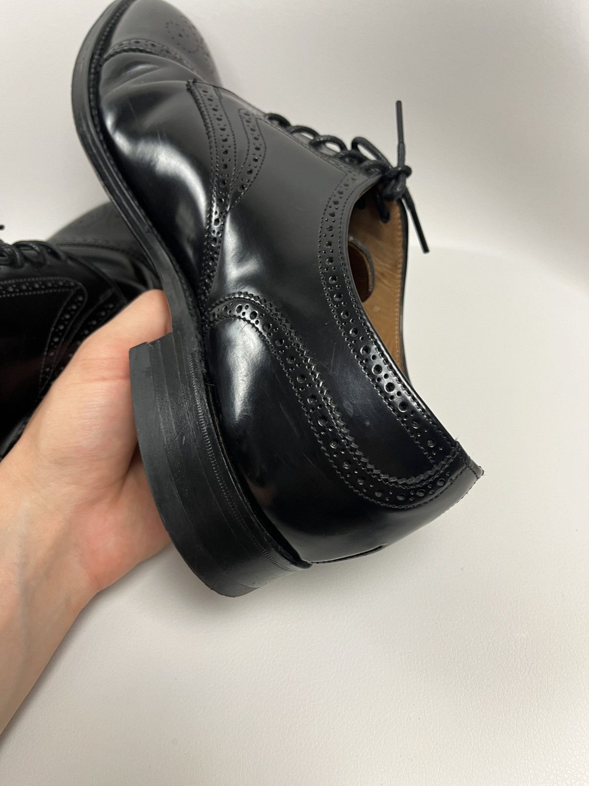 Cheaney Vintage Joseph Cheaney Oxford Brogue Shoes Calf Leather UK 9 Size US 9 / EU 42 - 19 Thumbnail