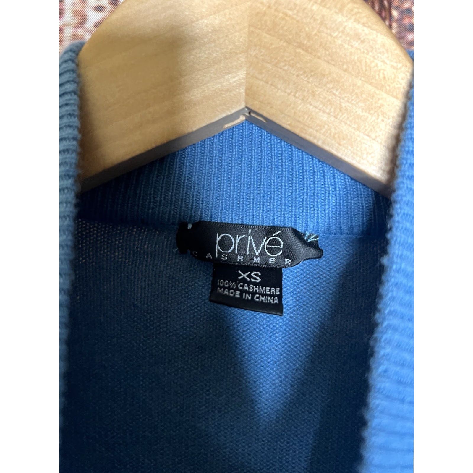 Vintage Prive Cashmere Womens Pullover Sweatshirt Blue XS Sweatshirt Size XS Pullover Cashmere Women Long Sleeve Size XS / US 0-2 / IT 36-38 - 3 Thumbnail