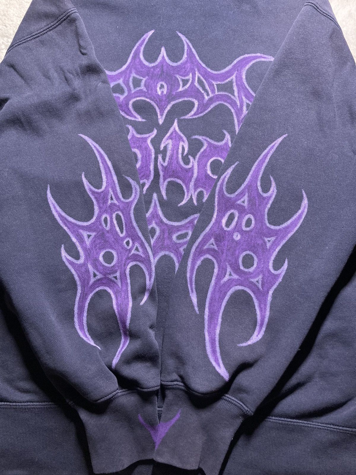 Nike ⛩️ Ralph Lauren Polo Custom Hoodie Rare Y2K Punk Rock Cross ⛩️ Size US L / EU 52-54 / 3 - 7 Thumbnail
