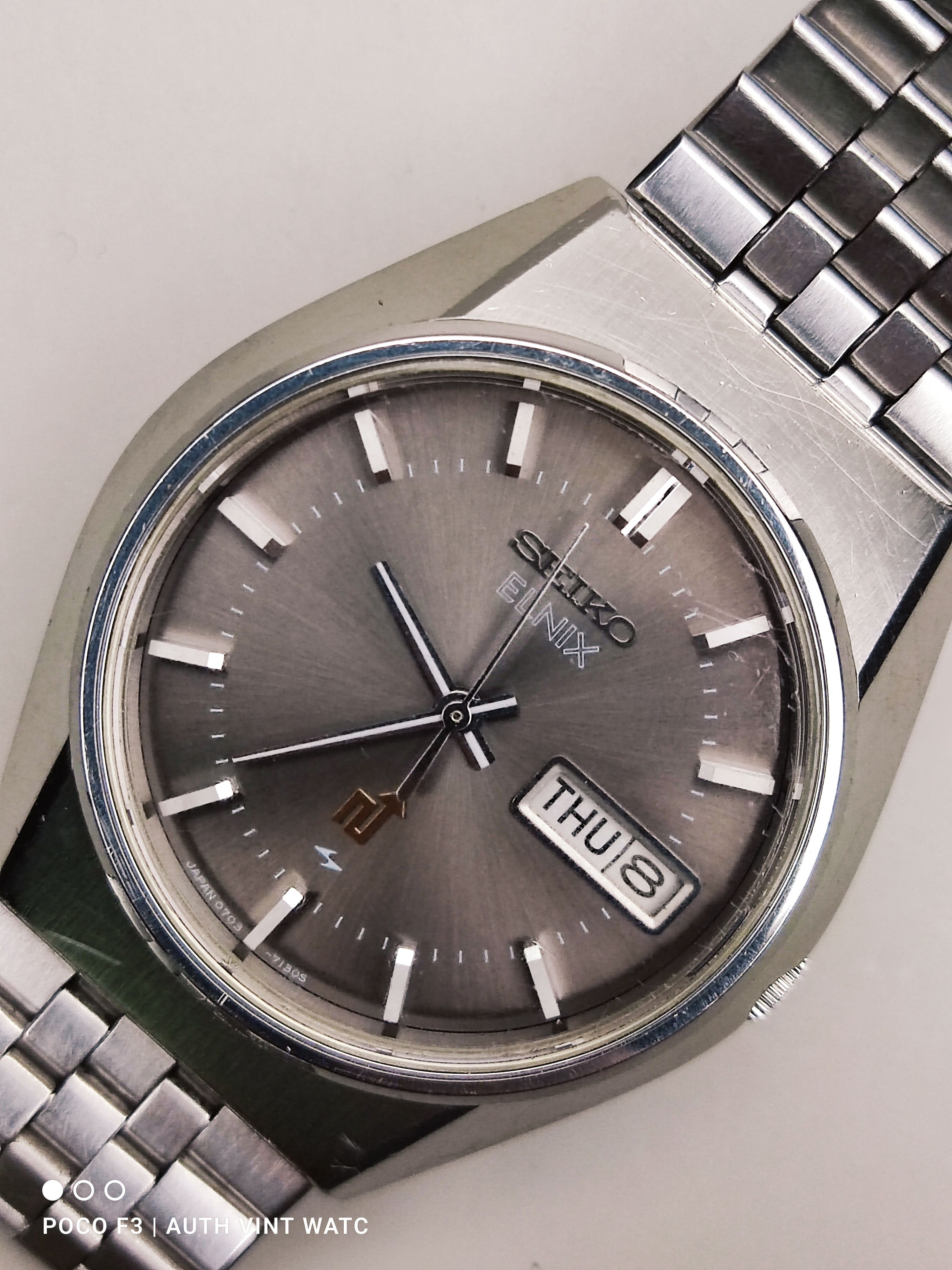 Seiko Rare Authentic Vintage Seiko Electronic ELNIX 0703-7110 Men Size ONE SIZE - 1 Thumbnail