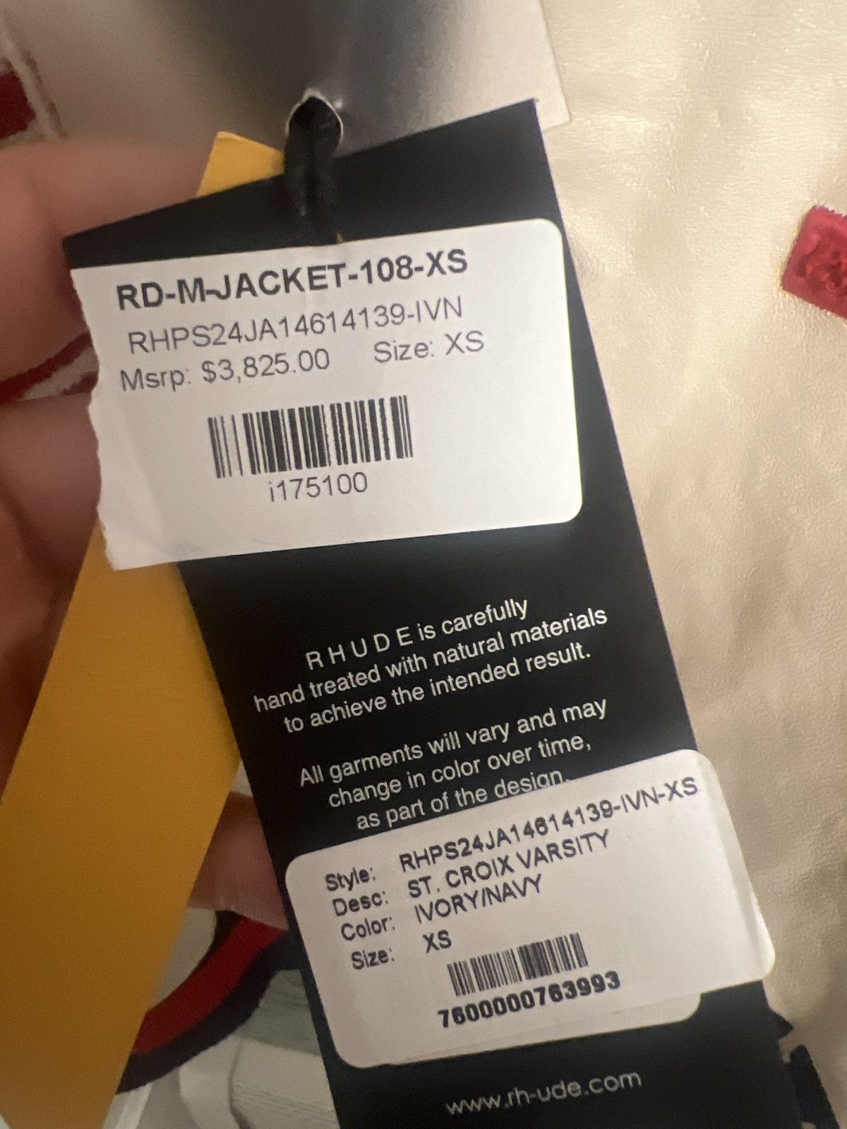 Rhude Rhude “St Croix” Varsity Jacket Size XS Size US XS / EU 42 / 0 - 9 Thumbnail