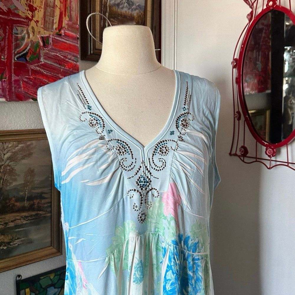 Other victoria harbour blue pastel floral baby doll dress Size XL / US 12-14 / IT 48-50 - 2 Thumbnail