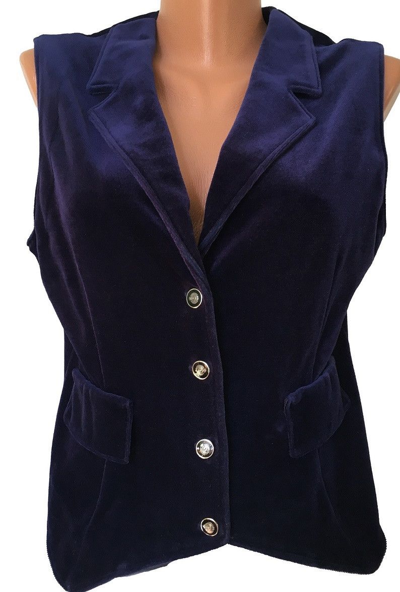Other Velvet Waistcoat Size XL / US 12-14 / IT 48-50 - 1 Thumbnail