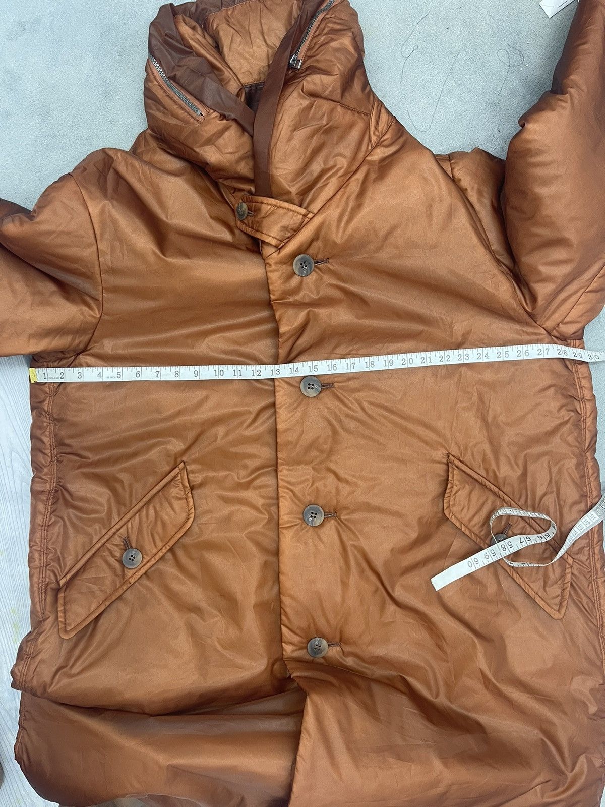 Issey Miyake RARE‼️🔥FW94 ISSEY MIYAKE BURNT ORANGE NYLON PUFFER COAT Size US M / EU 48-50 / 2 - 13 Thumbnail