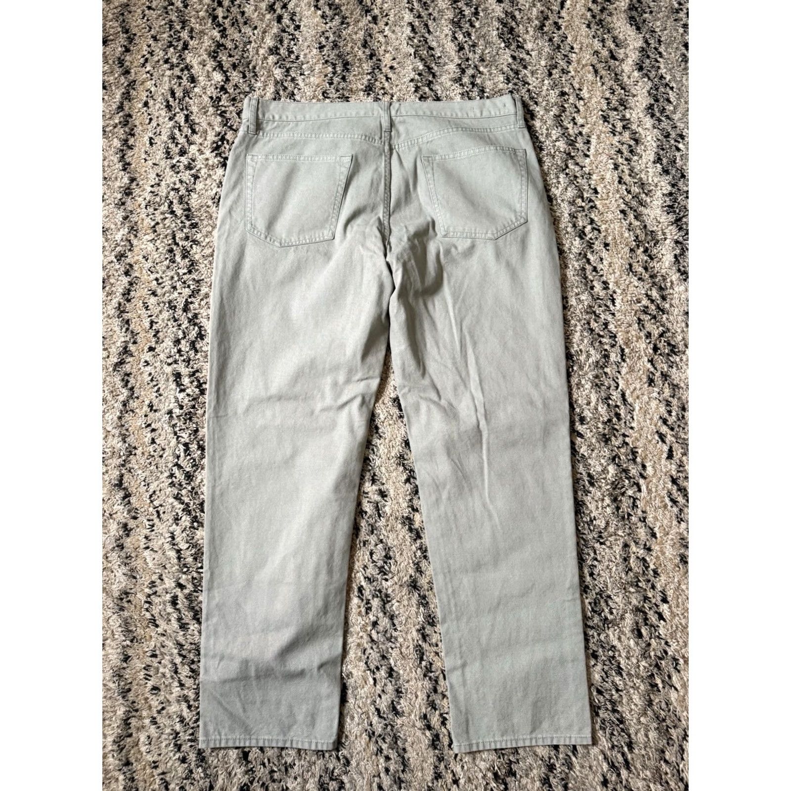 Sid Mashburn Sid Mashburn Mens 38x30 Slim Straight Canvas 5 Pocket Pants GRAY CANVAS Size US 38 / EU 54 - 6 Thumbnail