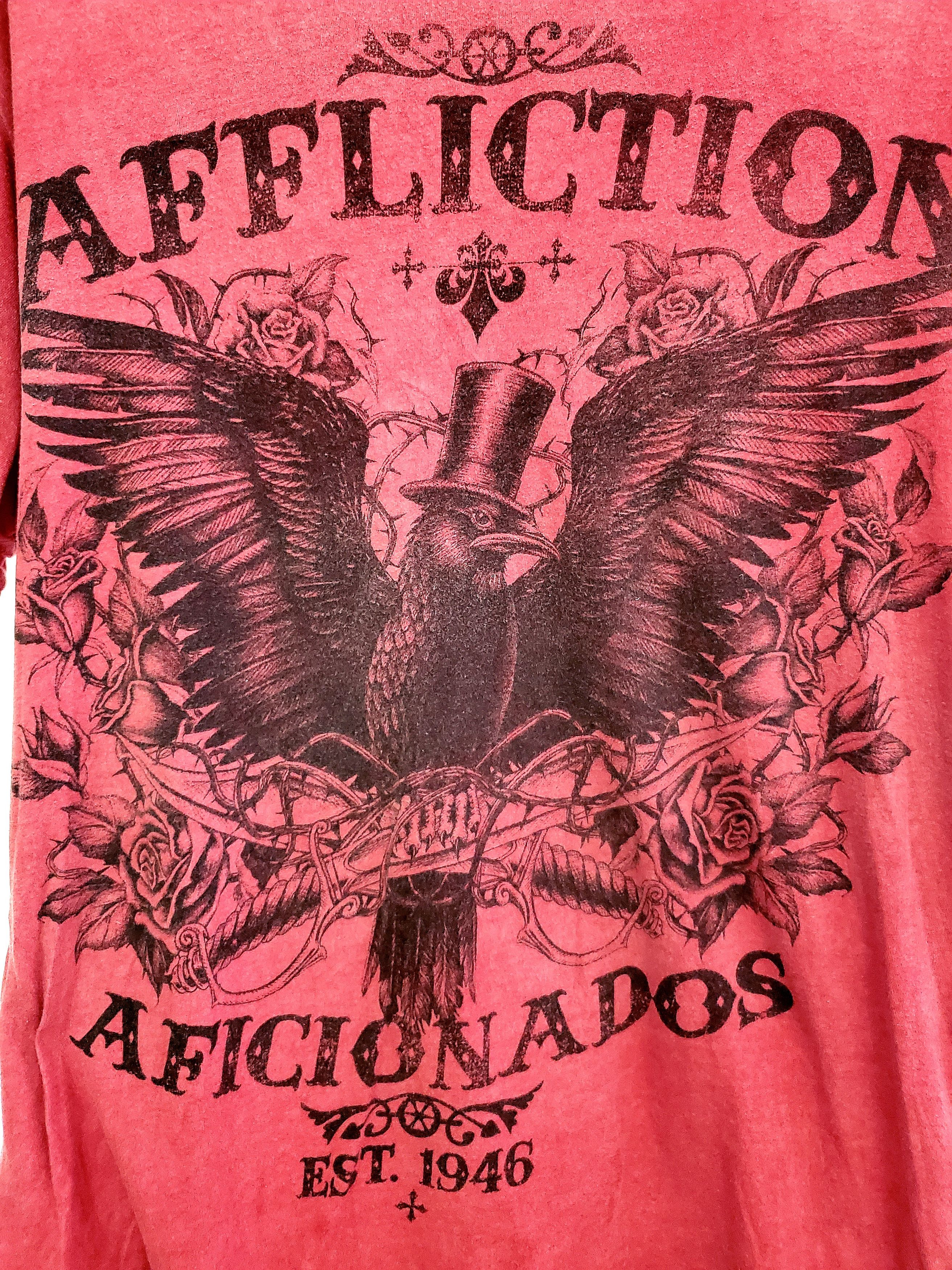 Affliction × Japanese Brand × Vintage Vintage v2k Affliction Aficionados Tshirt size L Size US L / EU 52-54 / 3 - 3 Thumbnail